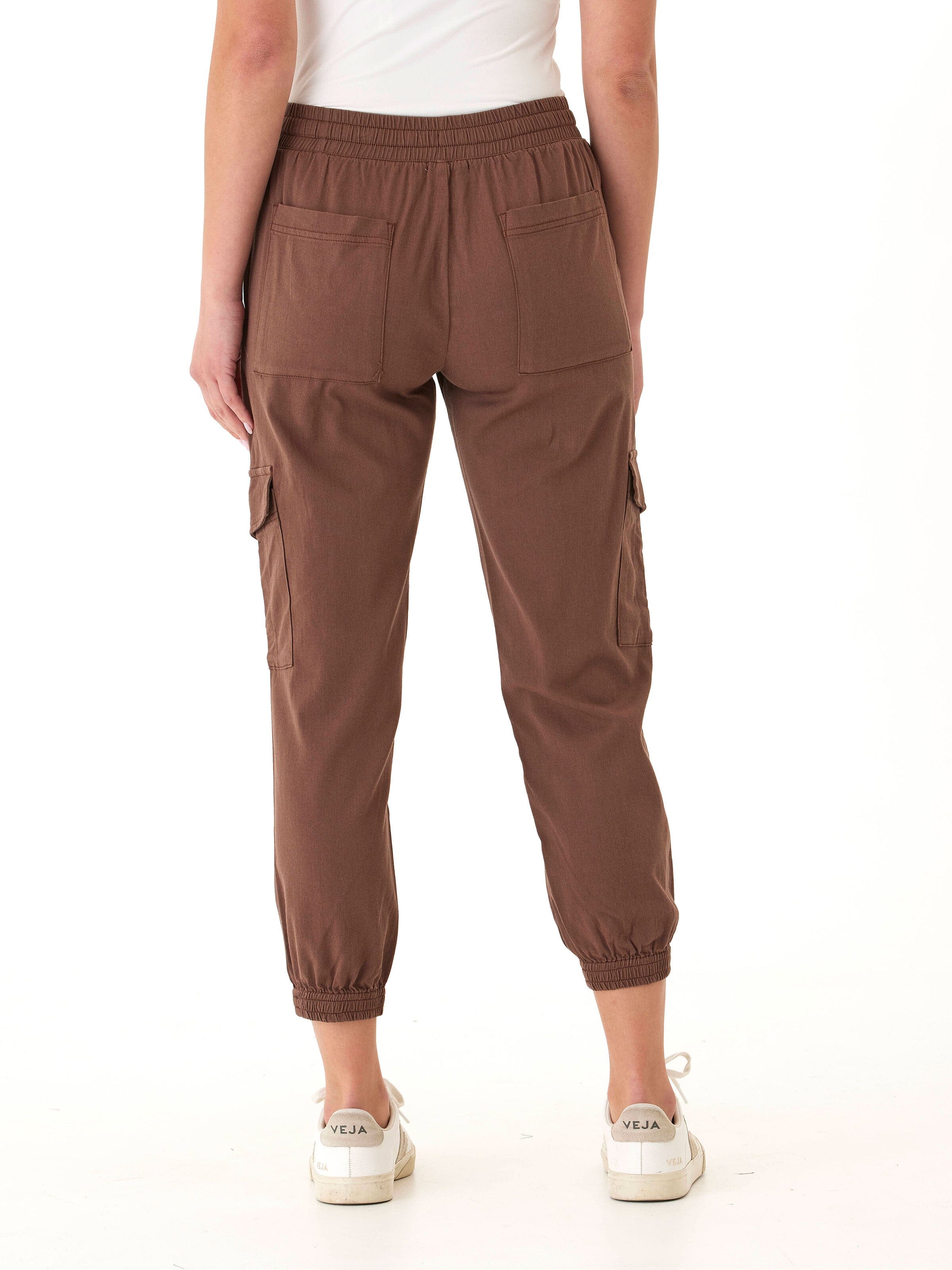 Stretch Twill Cargo Jogger 27-inch Length Utility Pants