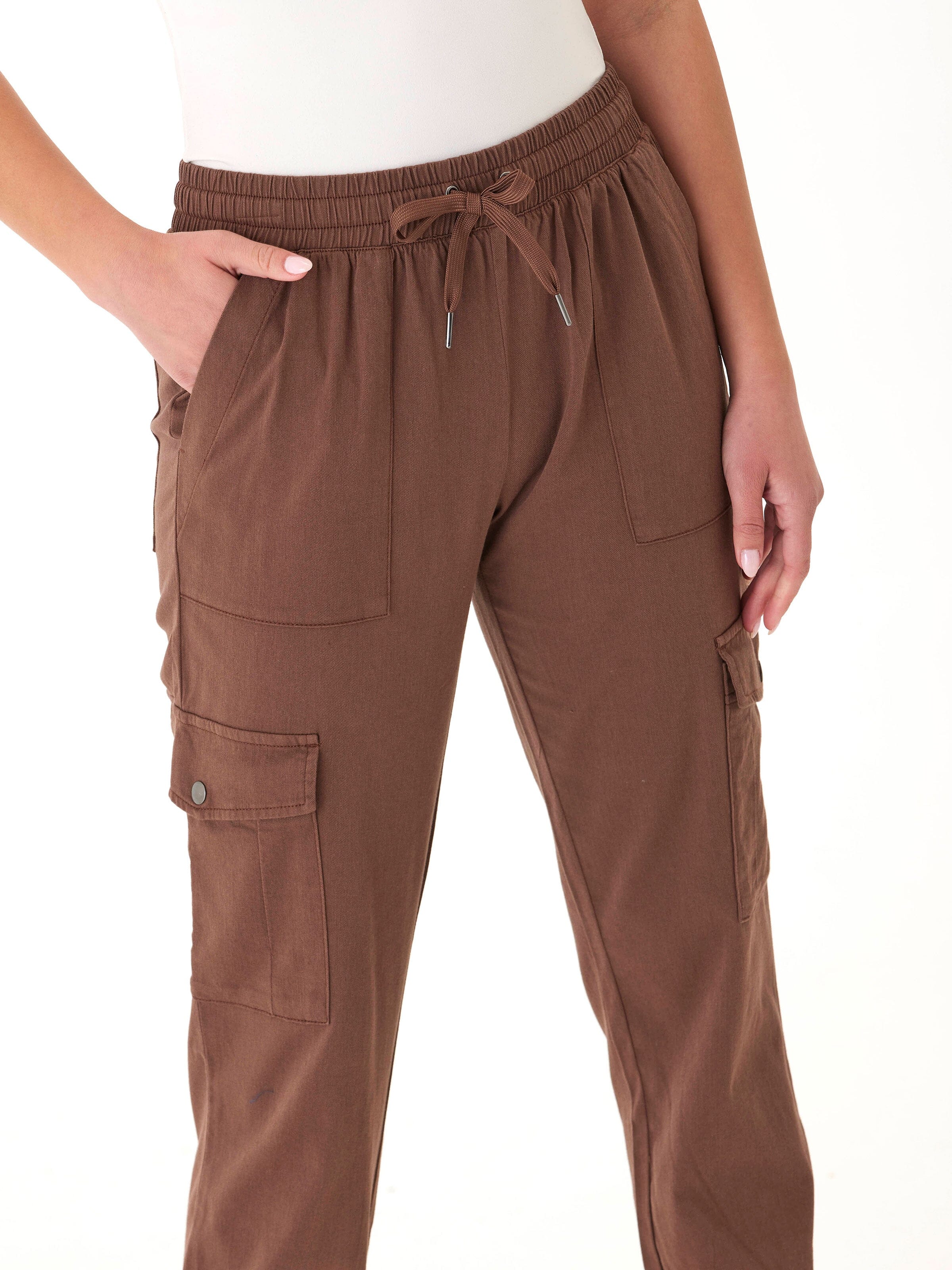 Stretch Twill Cargo Jogger 27-inch Length Utility Pants