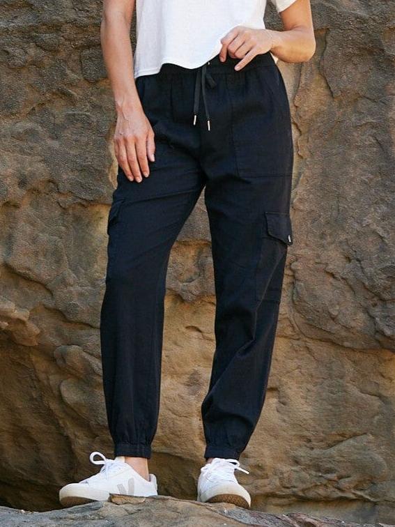 Stretch Twill Cargo Jogger 27-inch Length Utility Pants