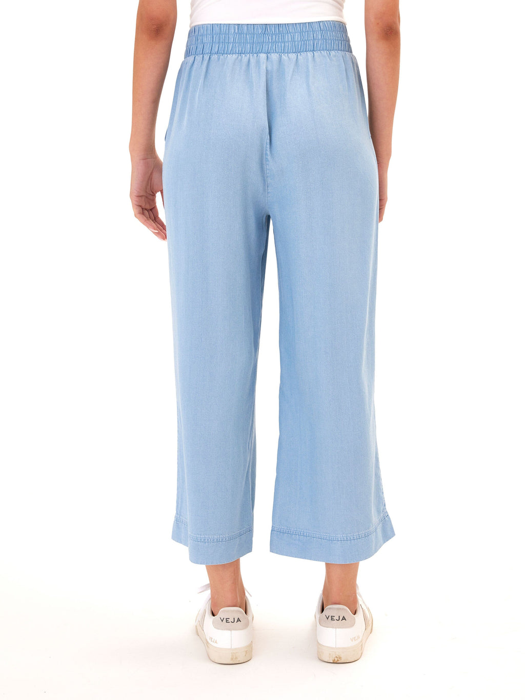 Harlowe Chambray Crop Pant 24-Inch Inseam