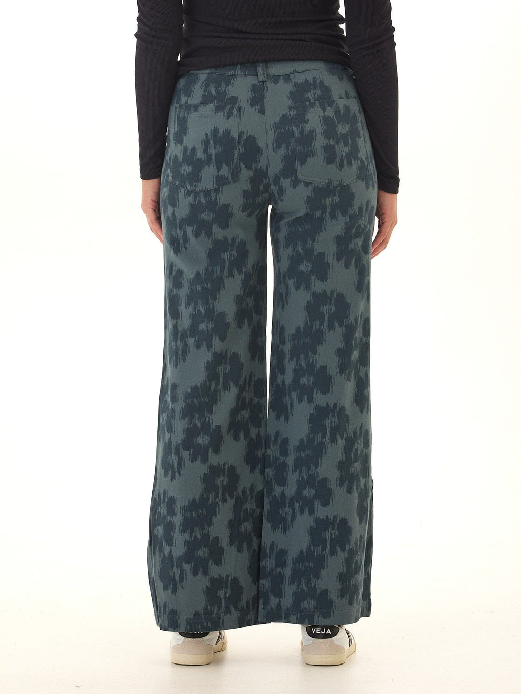 Stretch Twill Wide Leg Pant for Women in Classic Tailored Fit