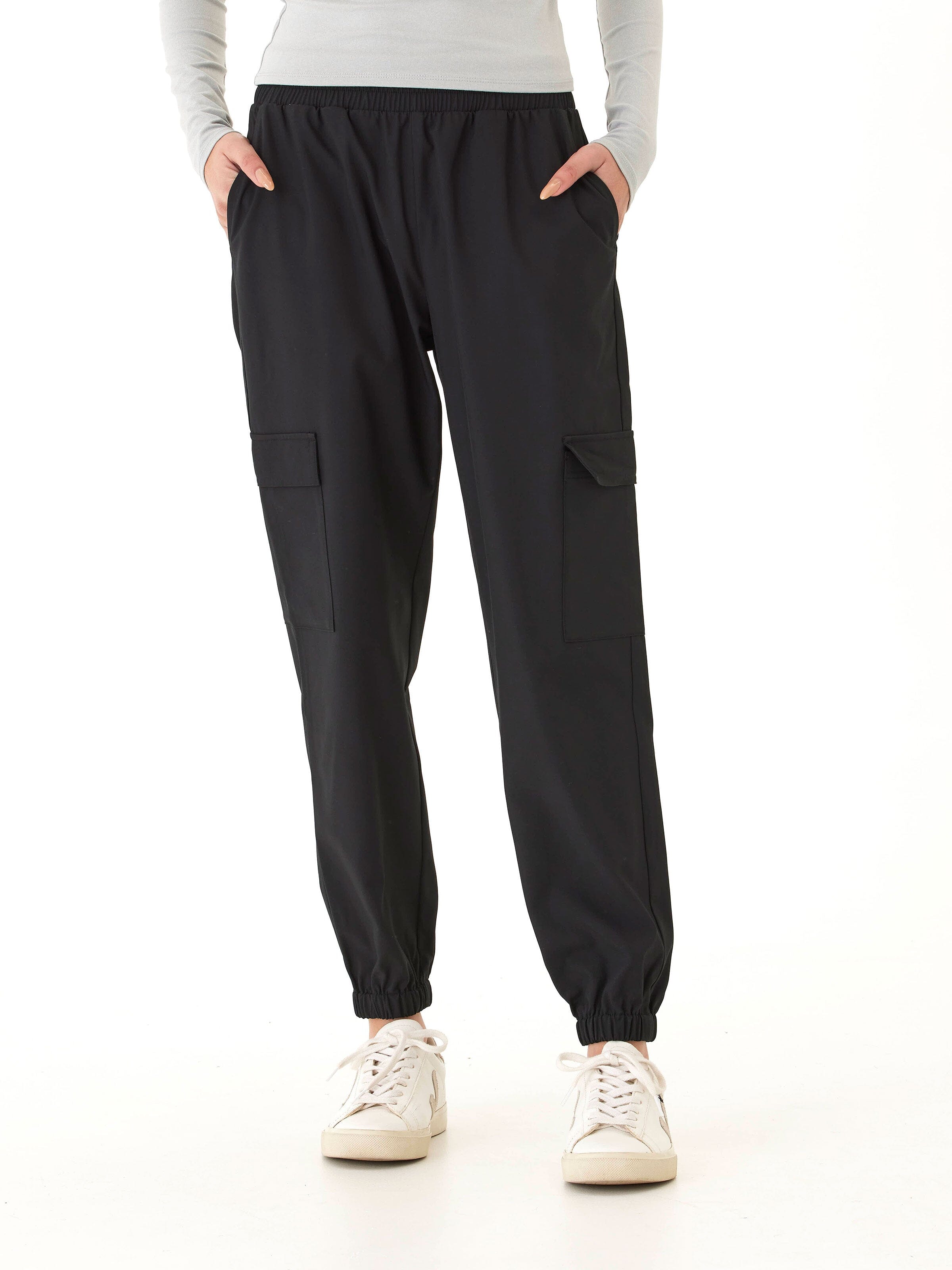 Sallie Essential Eco Woven Jogger with Utility Cargo Pockets
