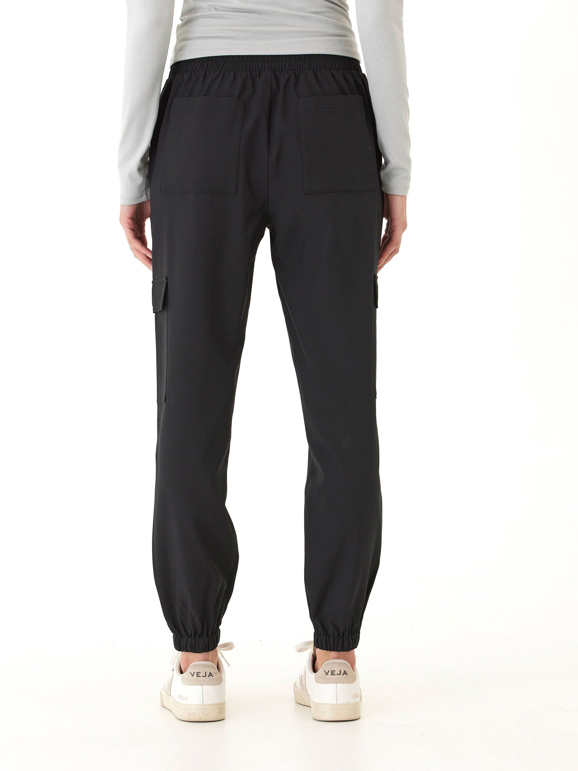 Sallie Essential Eco Woven Jogger with Utility Cargo Pockets