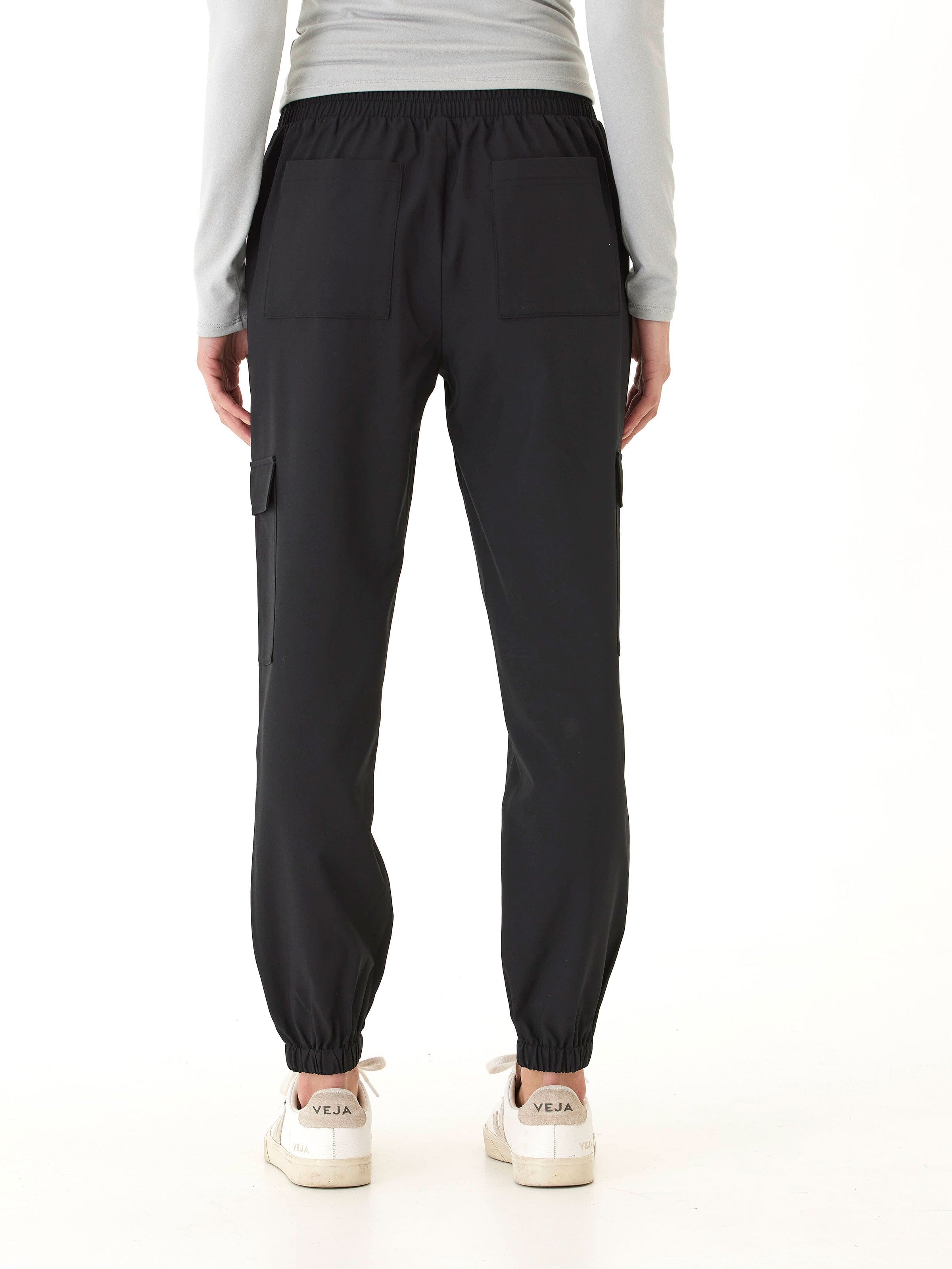 Sallie Essential Eco Woven Jogger with Utility Cargo Pockets