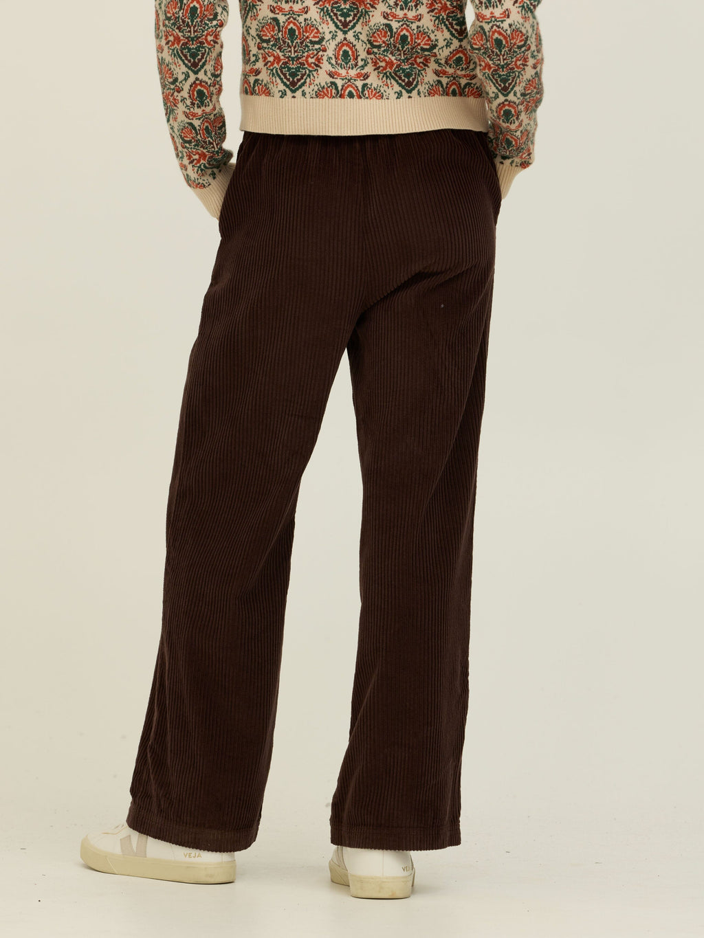 Davisha Textured Corduroy Wide Leg Pant