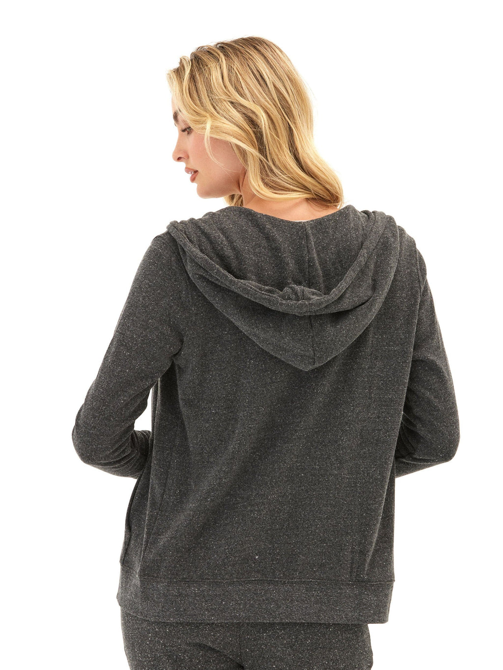 Women's Core Triblend Fleece Classic Zip Hoodie in Charcoal or White