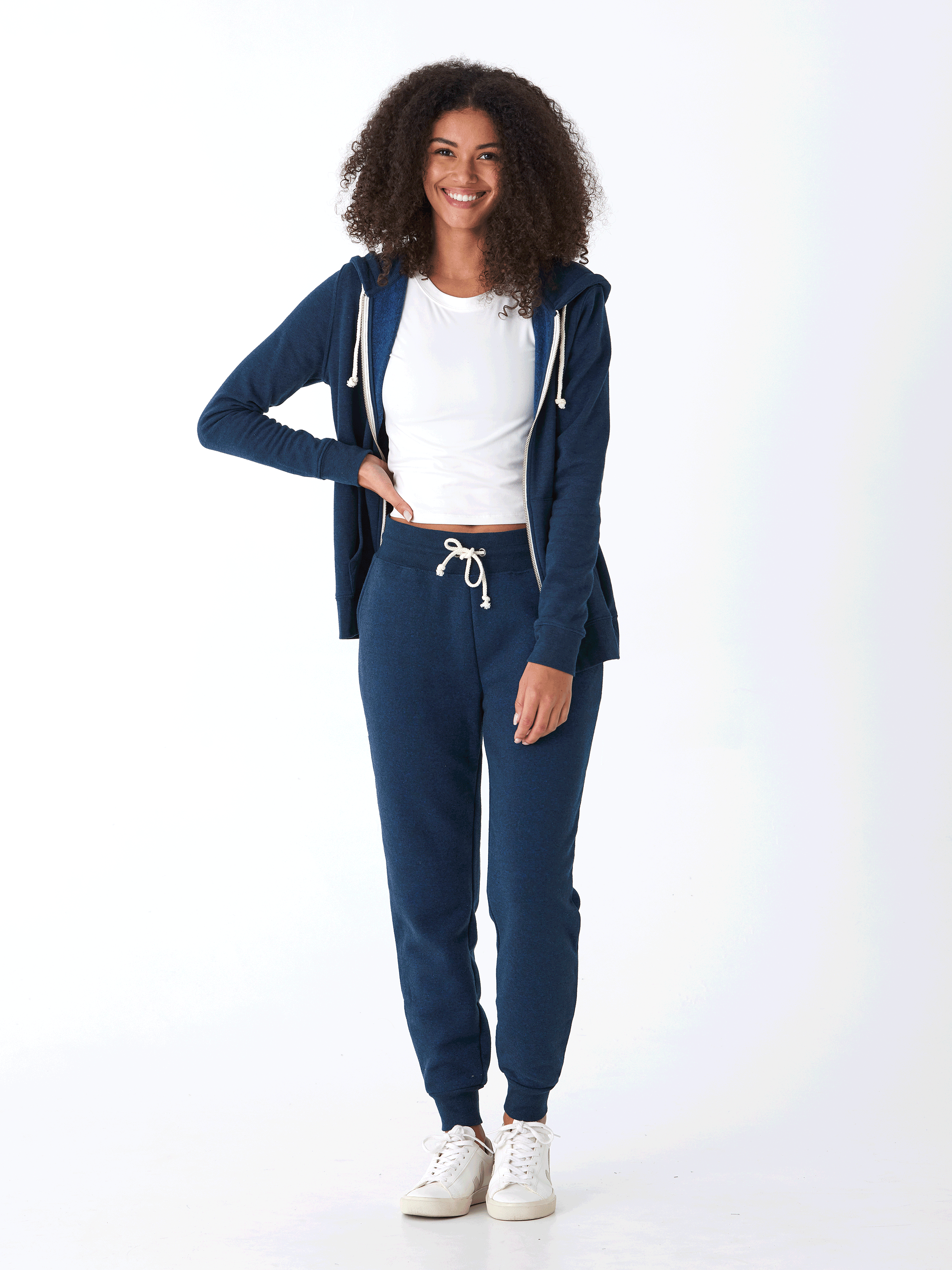 Slim Fit Triblend Jogger - Women's Casual Fleece Lounge Pants
