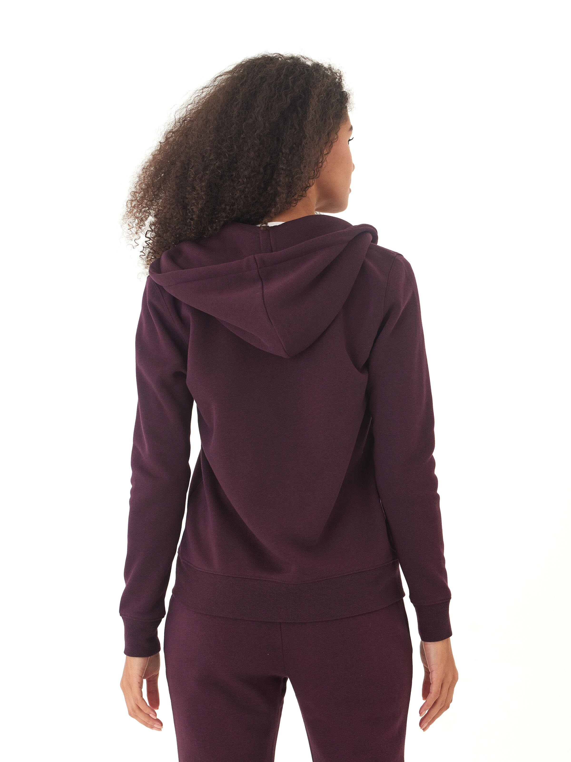 Core Triblend Fleece Classic Zip Hoodie for Women in Dark Purple