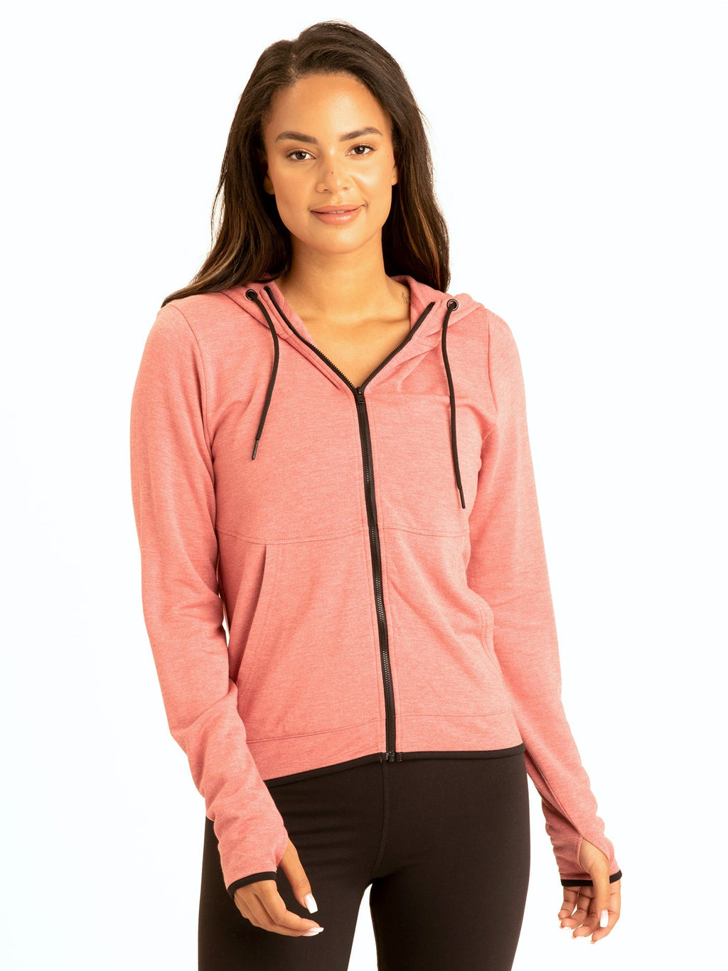 Sybil FeatherLoop Fleece Slim Fit Athleisure Hoodie for Women