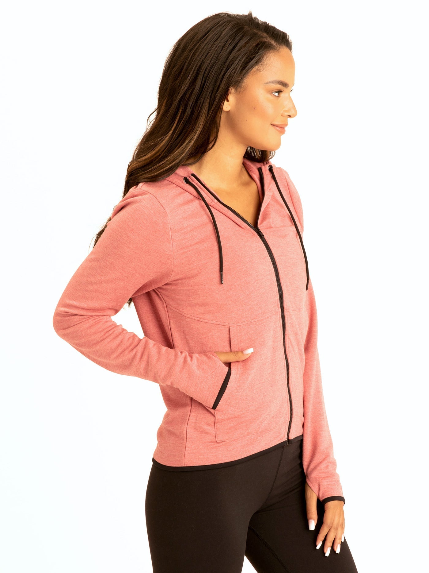Sybil FeatherLoop Fleece Slim Fit Athleisure Hoodie for Women