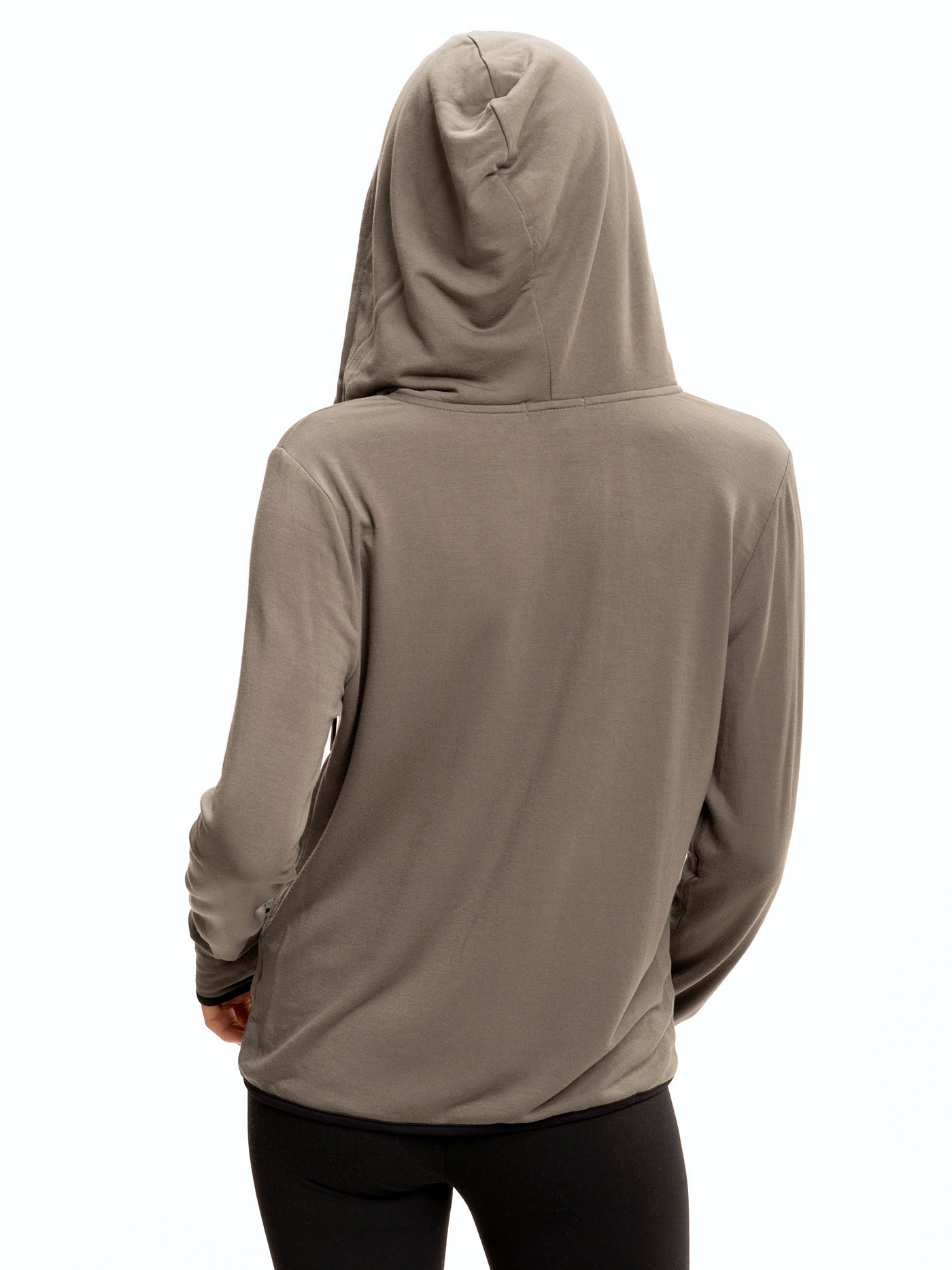 Sybil FeatherLoop Athleisure Jacket with Thumb Holes and Pocket