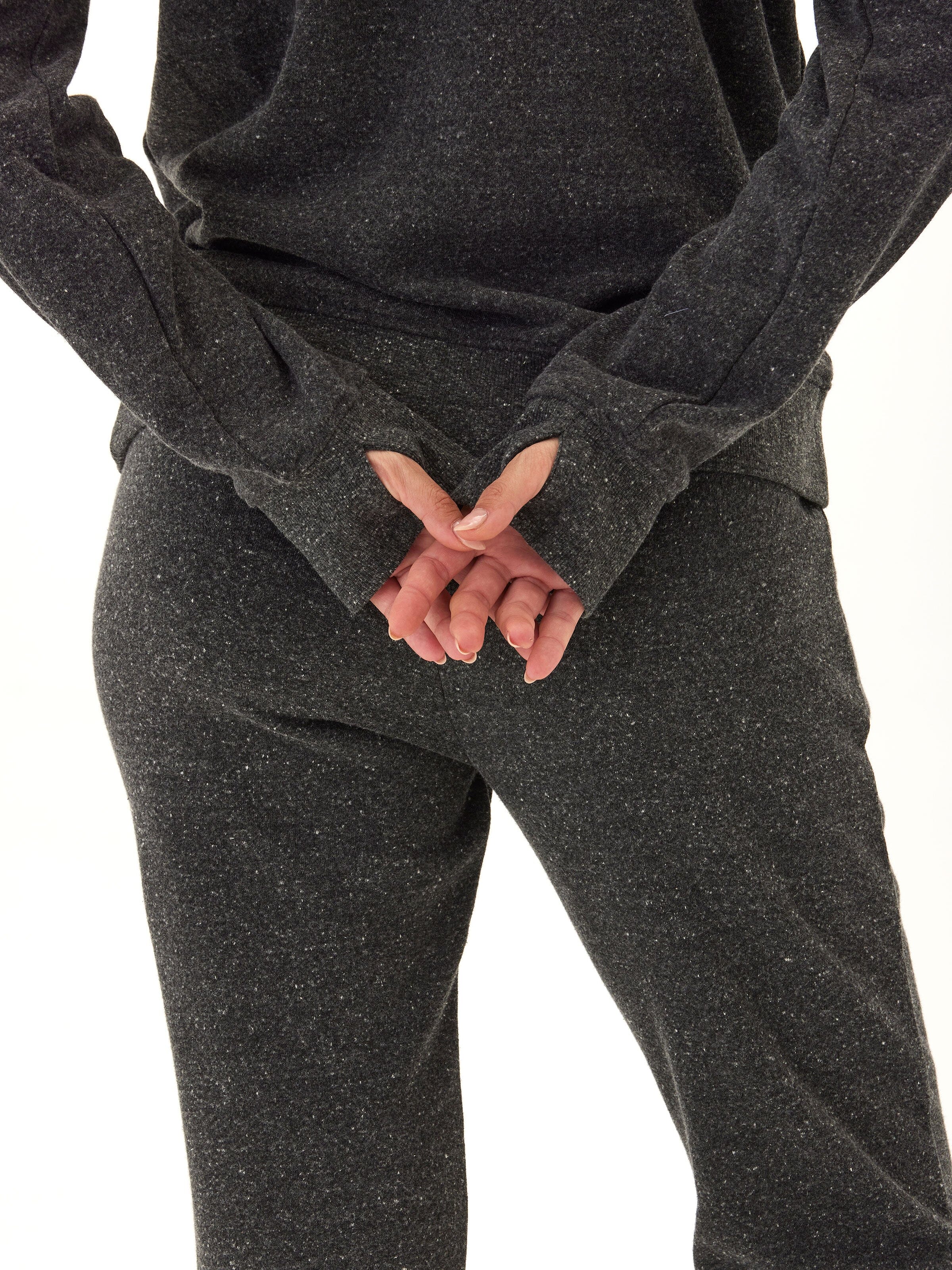 Sinead 1/4 Zip Triblend Fleece Hoodie with Thumbholes