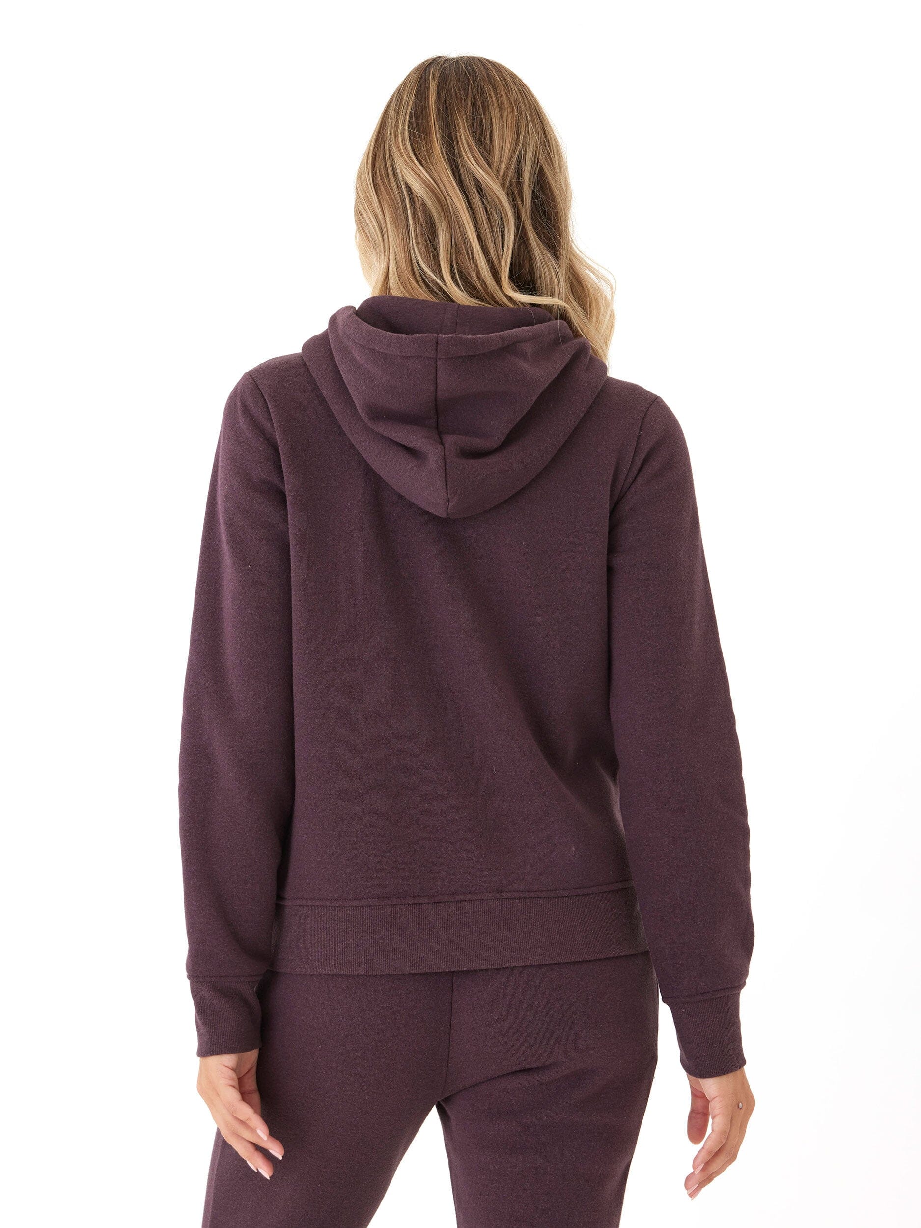 Sinead 1/4 Zip Triblend Fleece Pullover Hoodie with Thumbholes