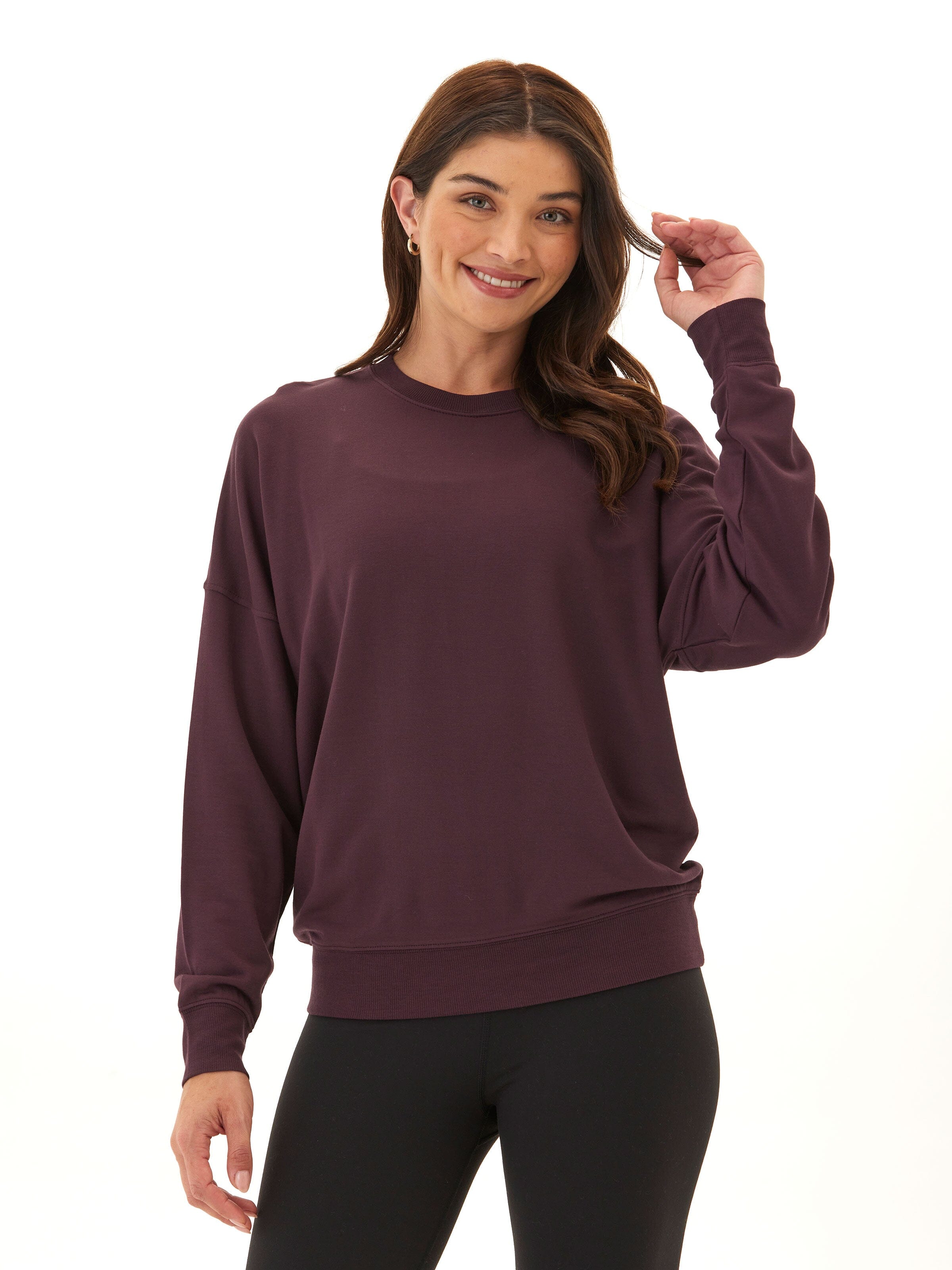 Core Feather Fleece Sweatshirt: Minimalist Sporty Pullover