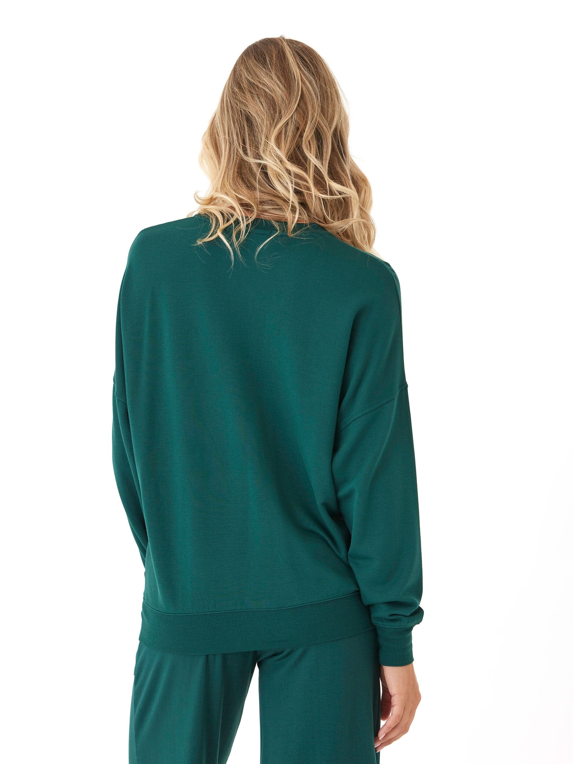 Core Feather Fleece Sweatshirt - Relaxed Fit Crew Neck Pullover
