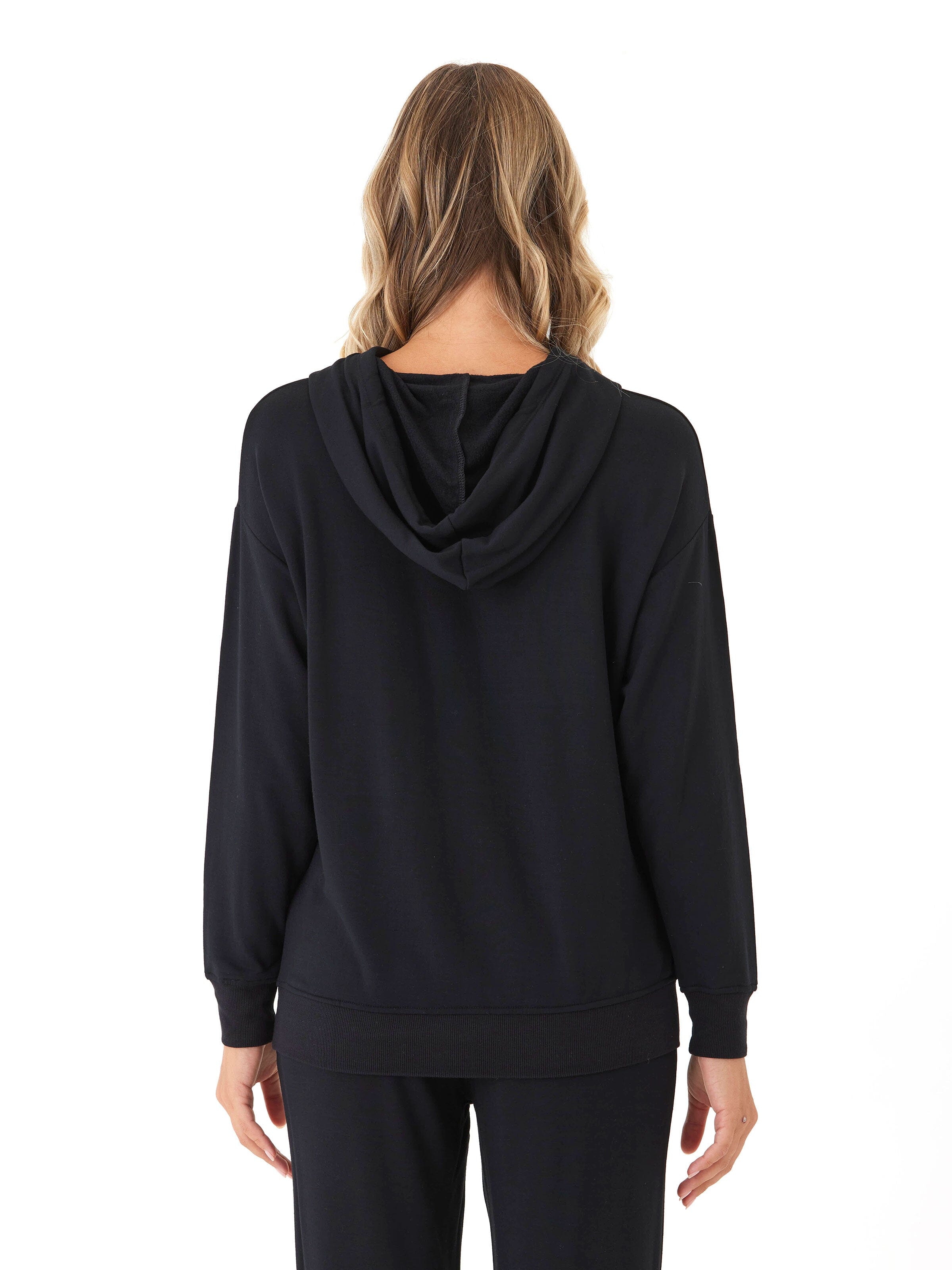 Madge Feather Fleece Pullover Hoodie - Minimalist Lounge Sweatshirt