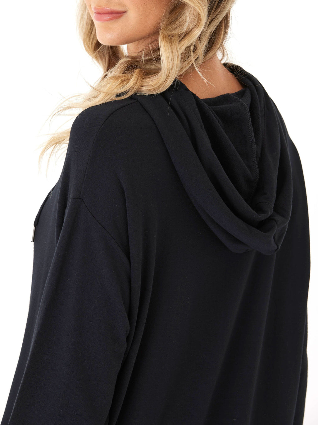 Madge Feather Fleece Pullover Hoodie - Minimalist Lounge Sweatshirt