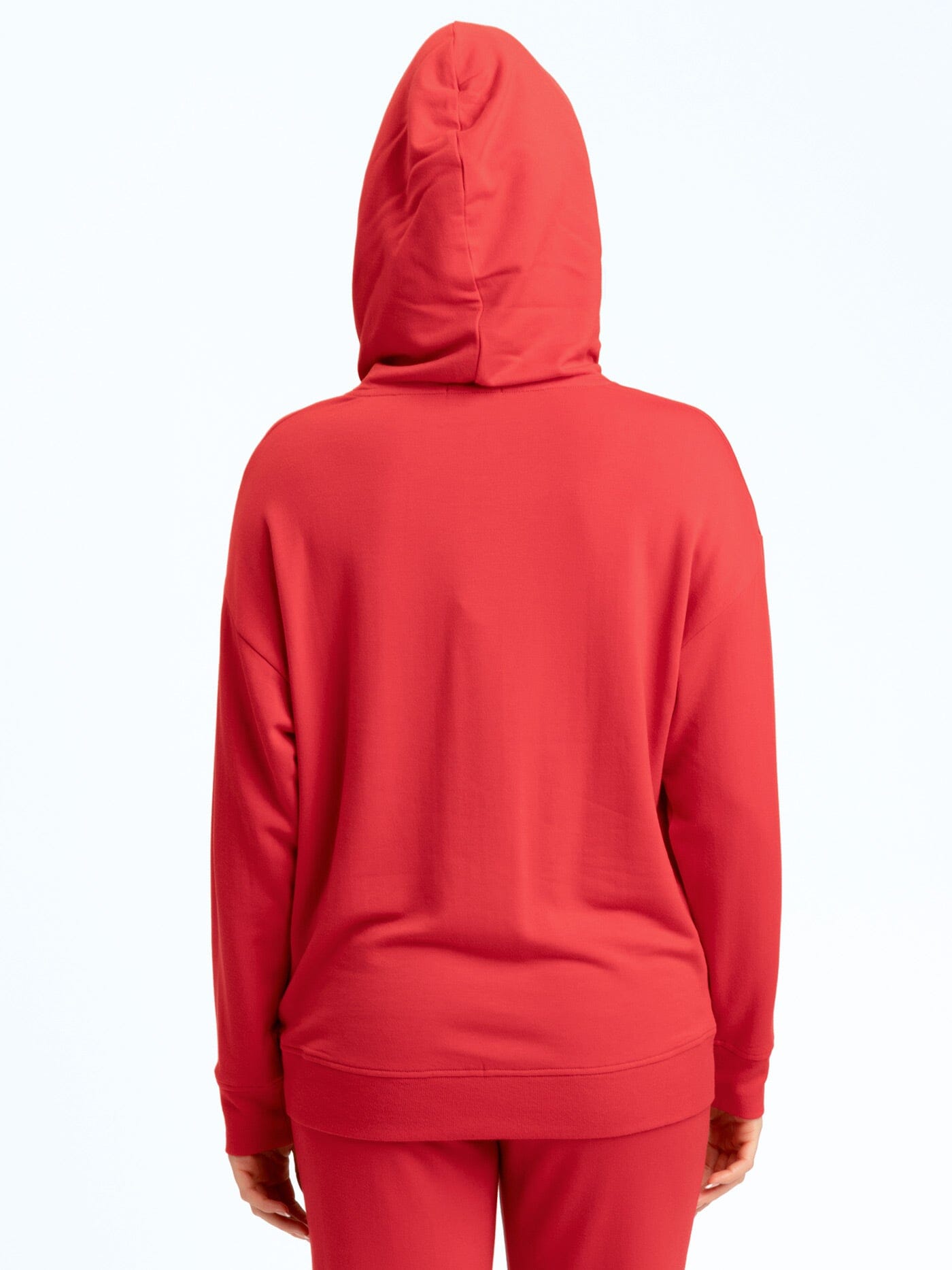 Madge Feather Fleece Pullover Hoodie with Pockets and Hood