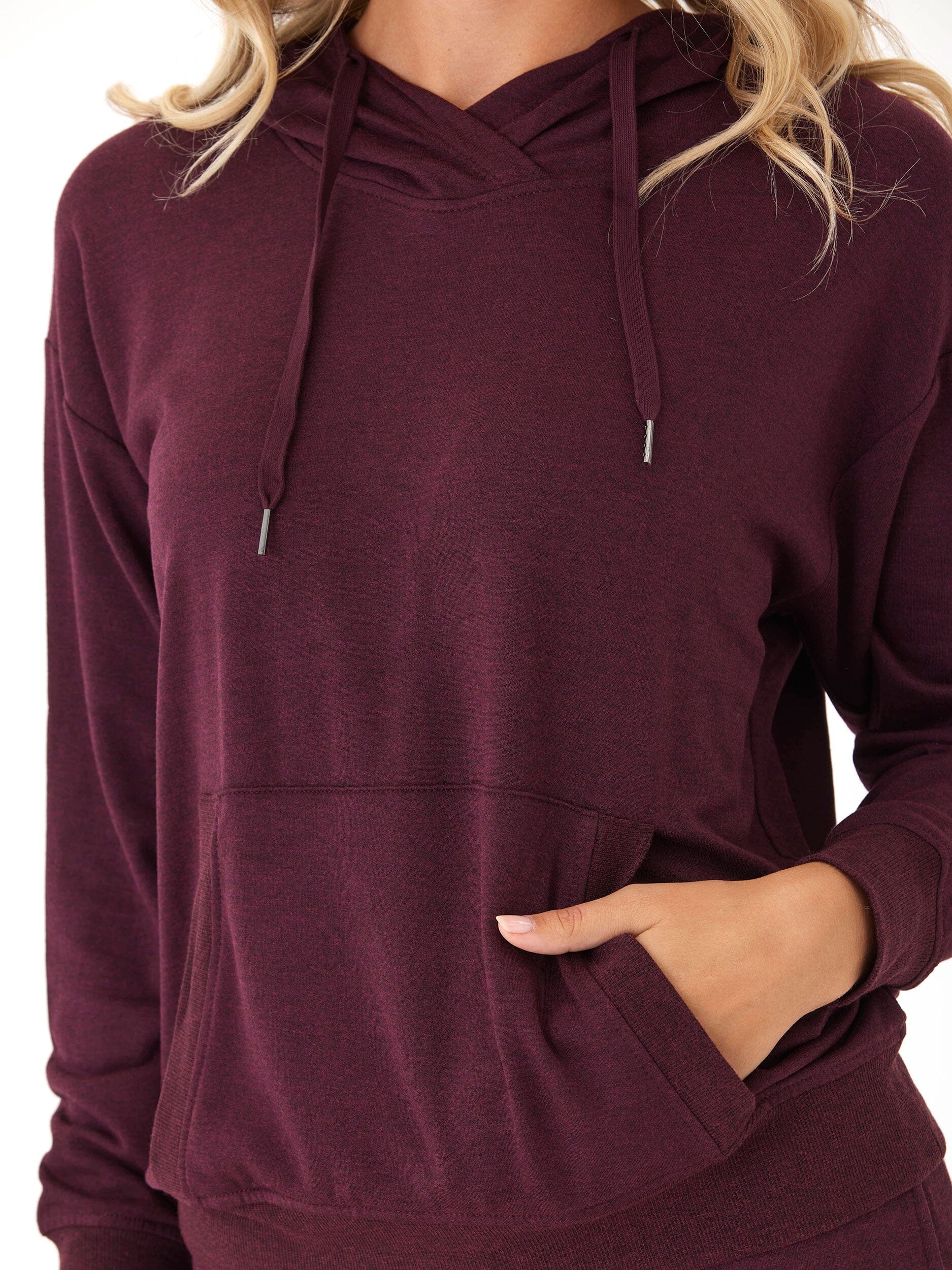 Madge Feather Fleece Pullover Hoodie for Women