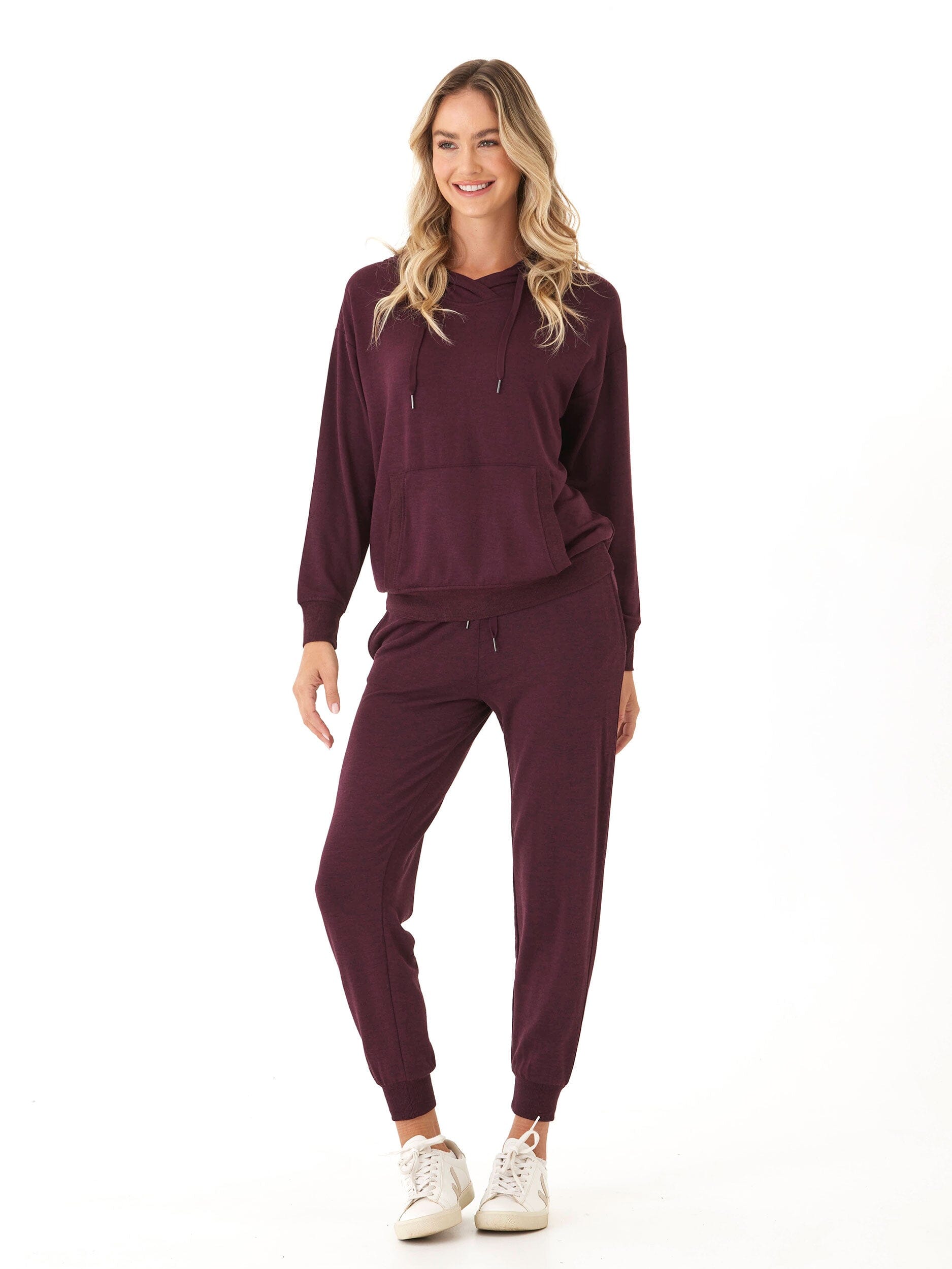 Madge Feather Fleece Pullover Hoodie for Women