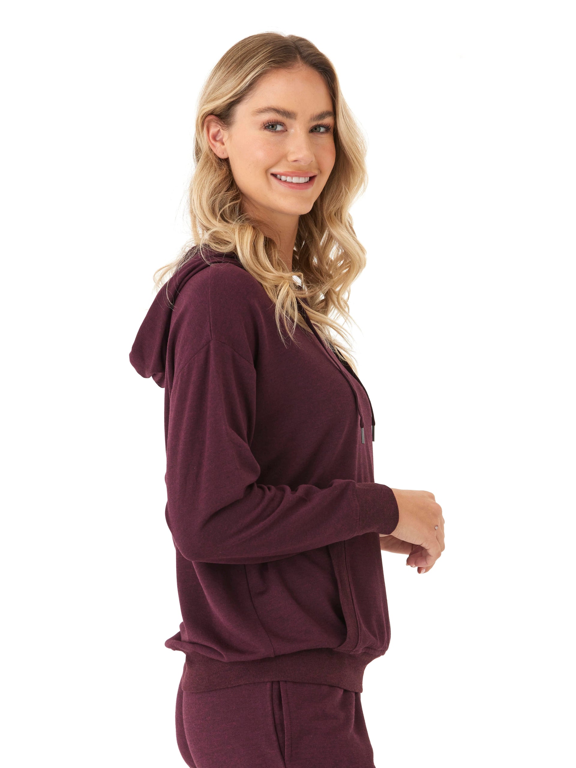 Madge Feather Fleece Pullover Hoodie for Women