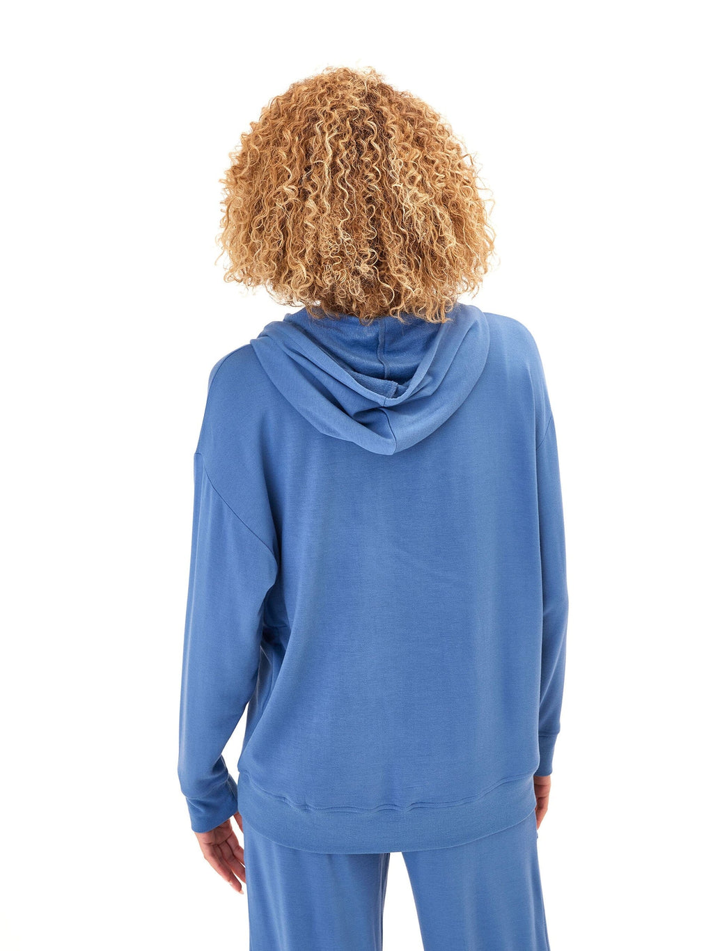 Madge Feather Fleece Pullover Hoodie with Pockets and Hood