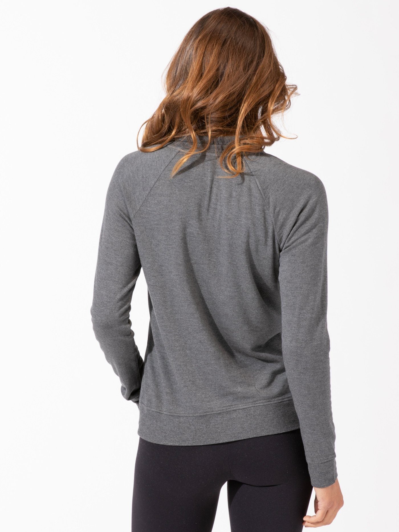Women's Feather Fleece 1/4 Zip Pullover in Charcoal Grey