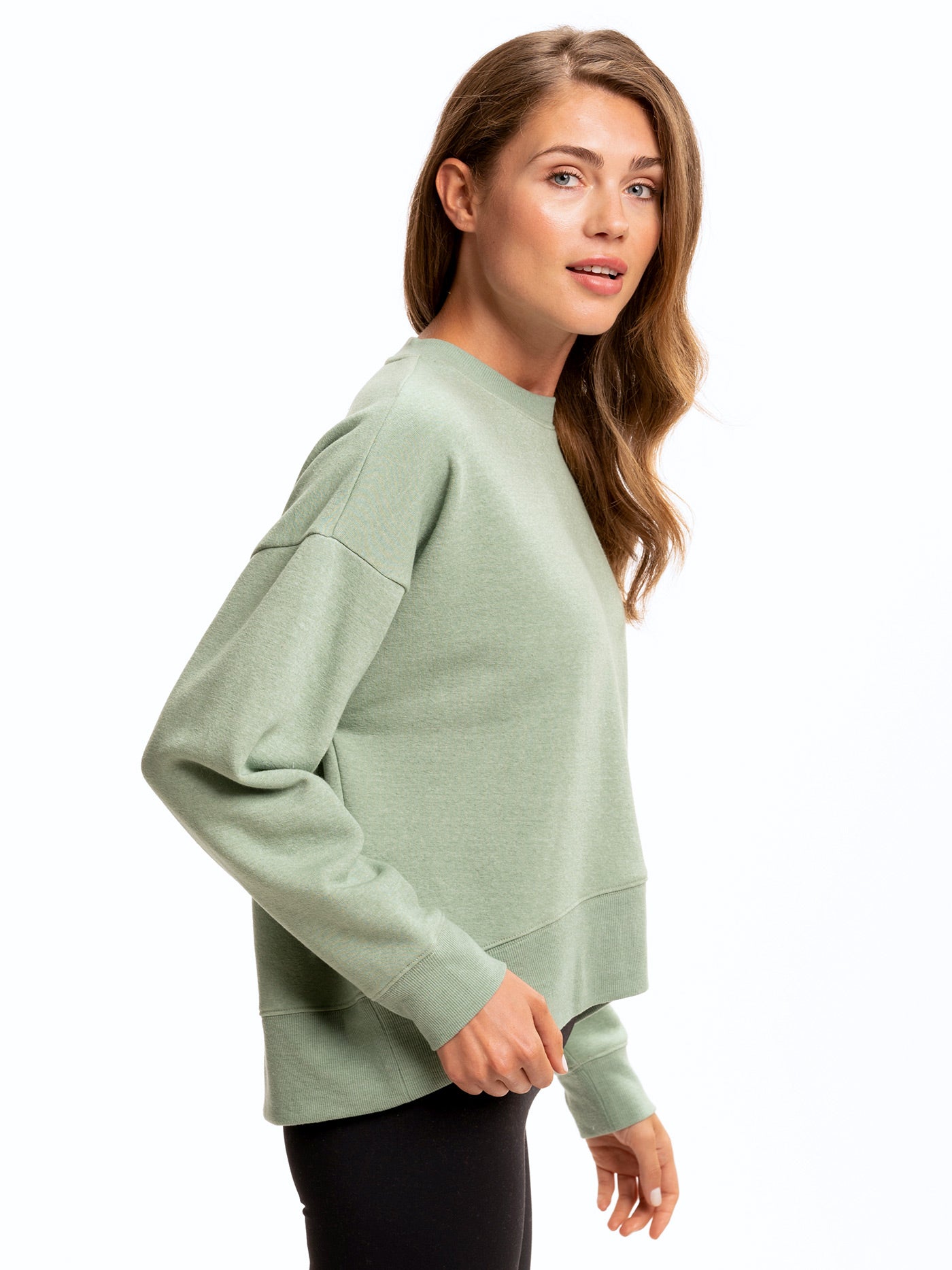 Naia Crop Pullover in Ultra Soft Triblend Fleece