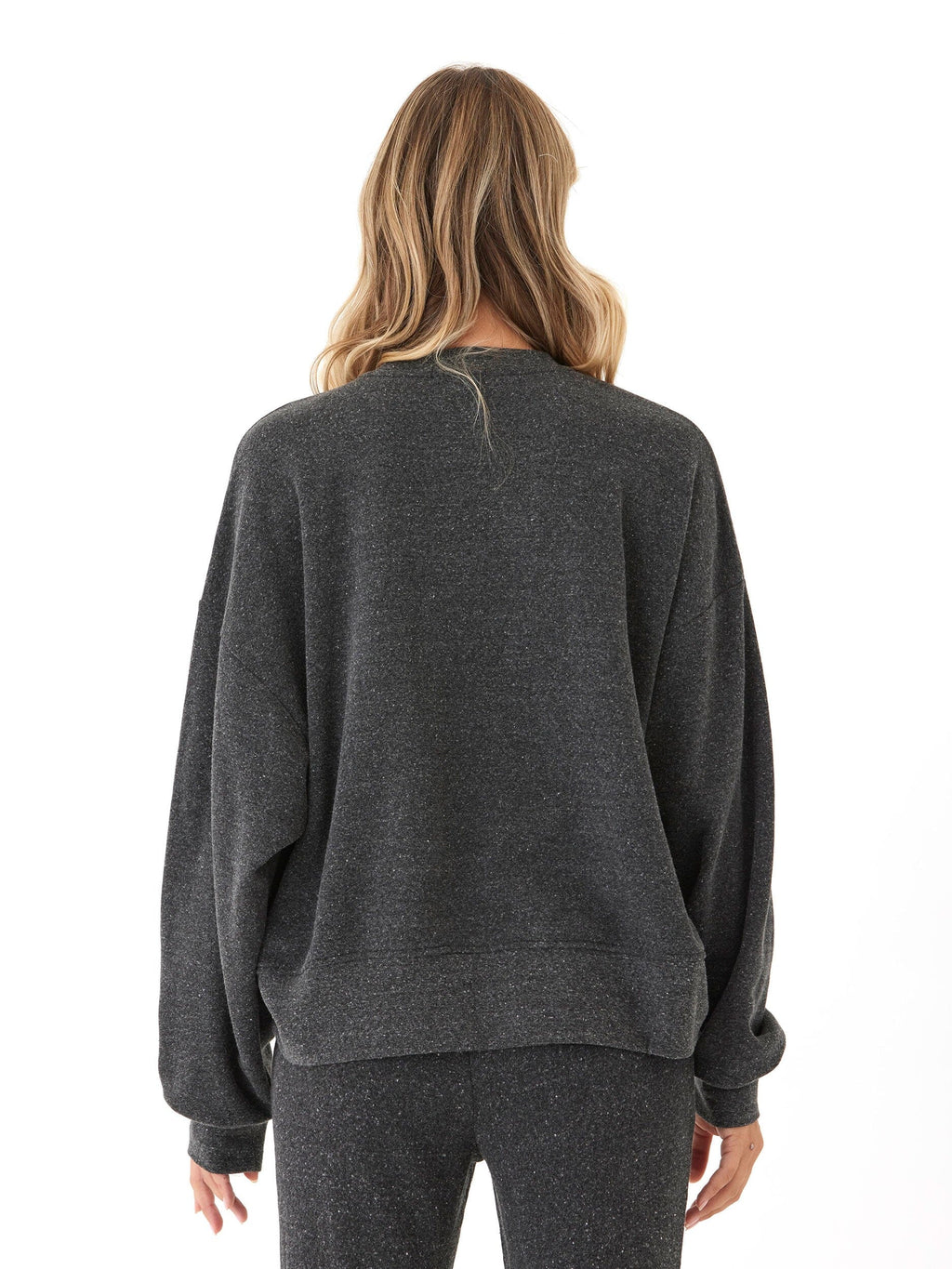 Naia Triblend Fleece Crop Pullover Oversized Everyday Sweatshirt