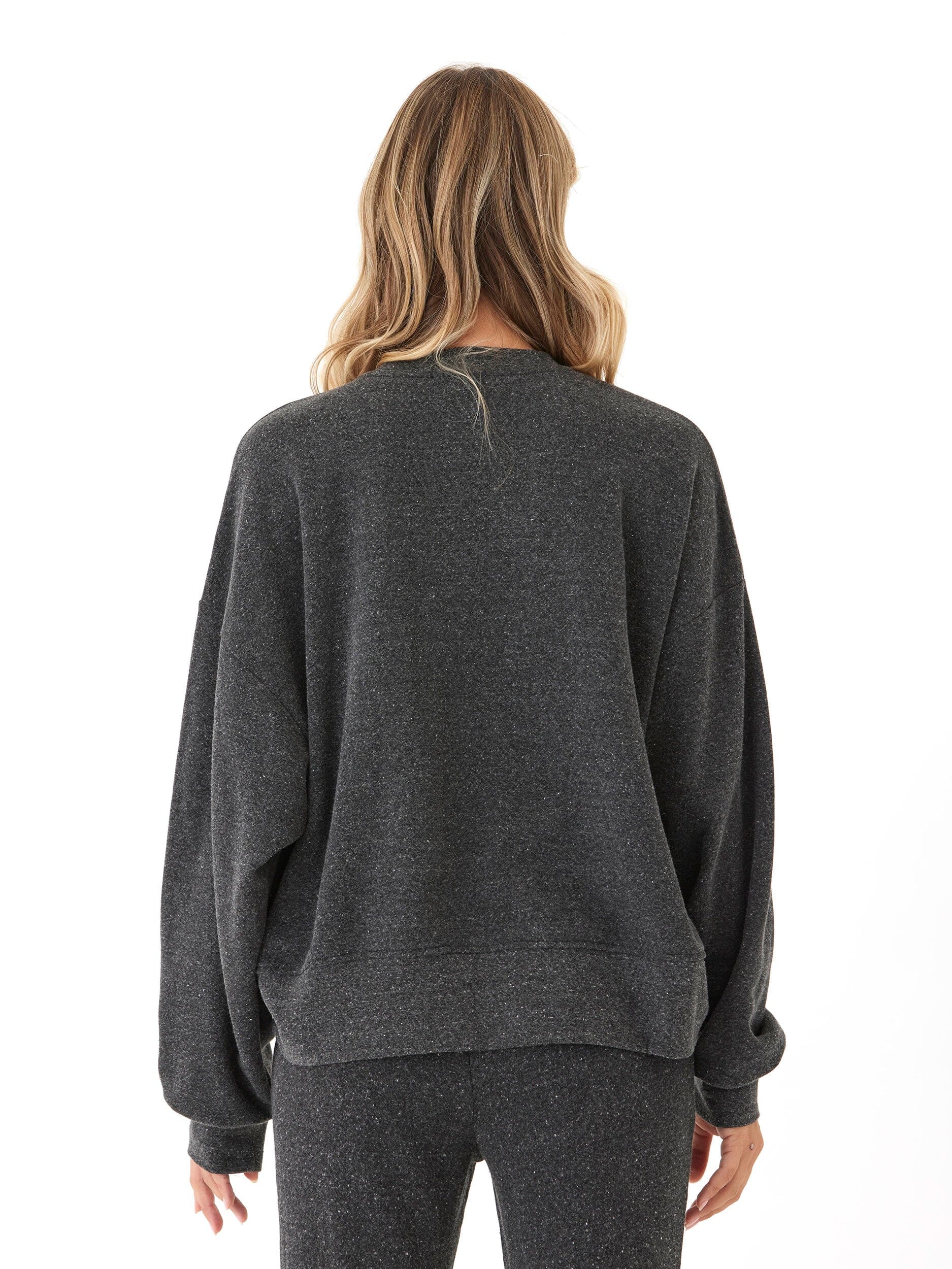 Naia Triblend Fleece Crop Pullover Oversized Everyday Sweatshirt