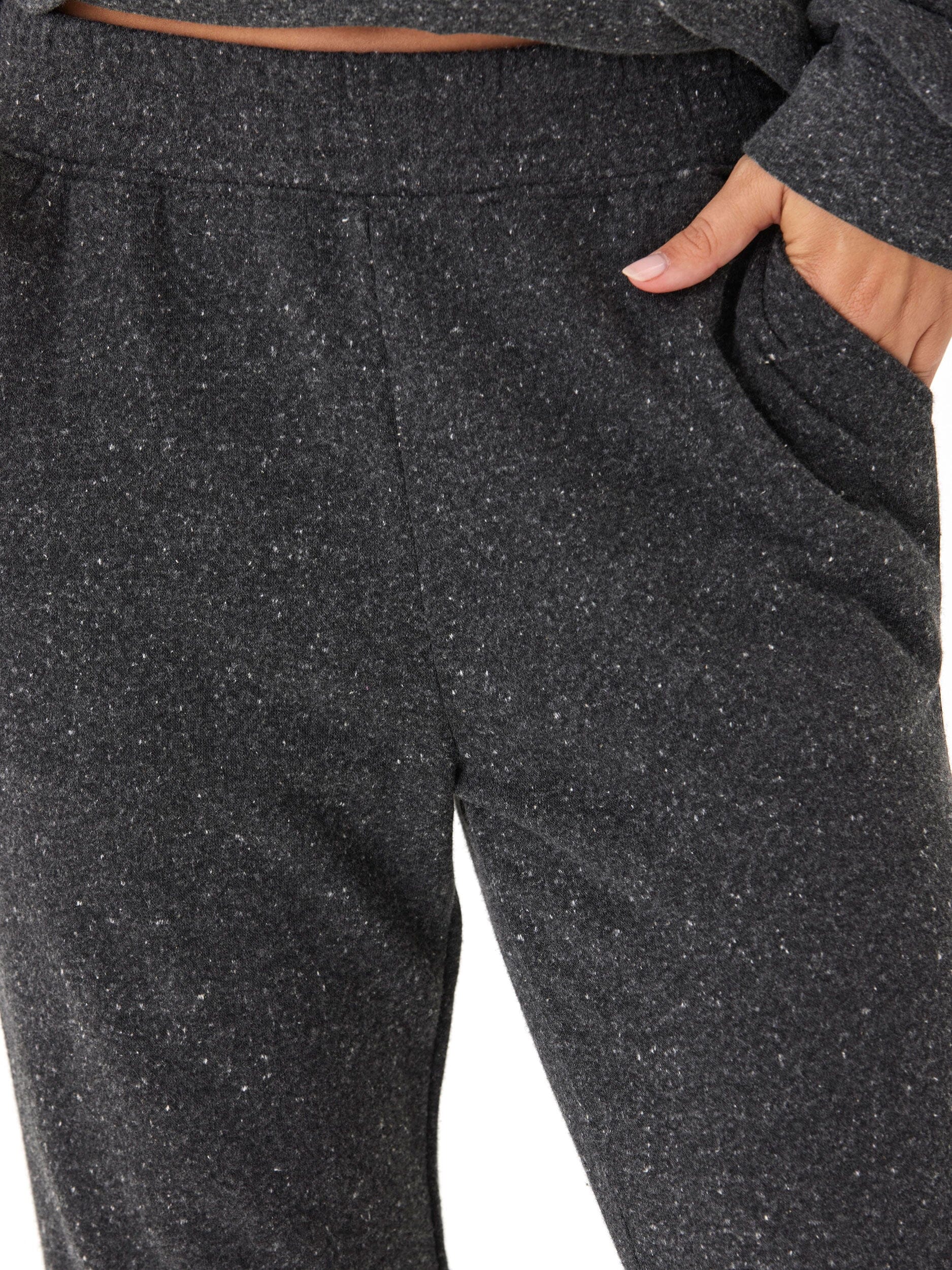 Women's Triblend Fleece Jogger Relaxed Fit Ankle Length Loungewear