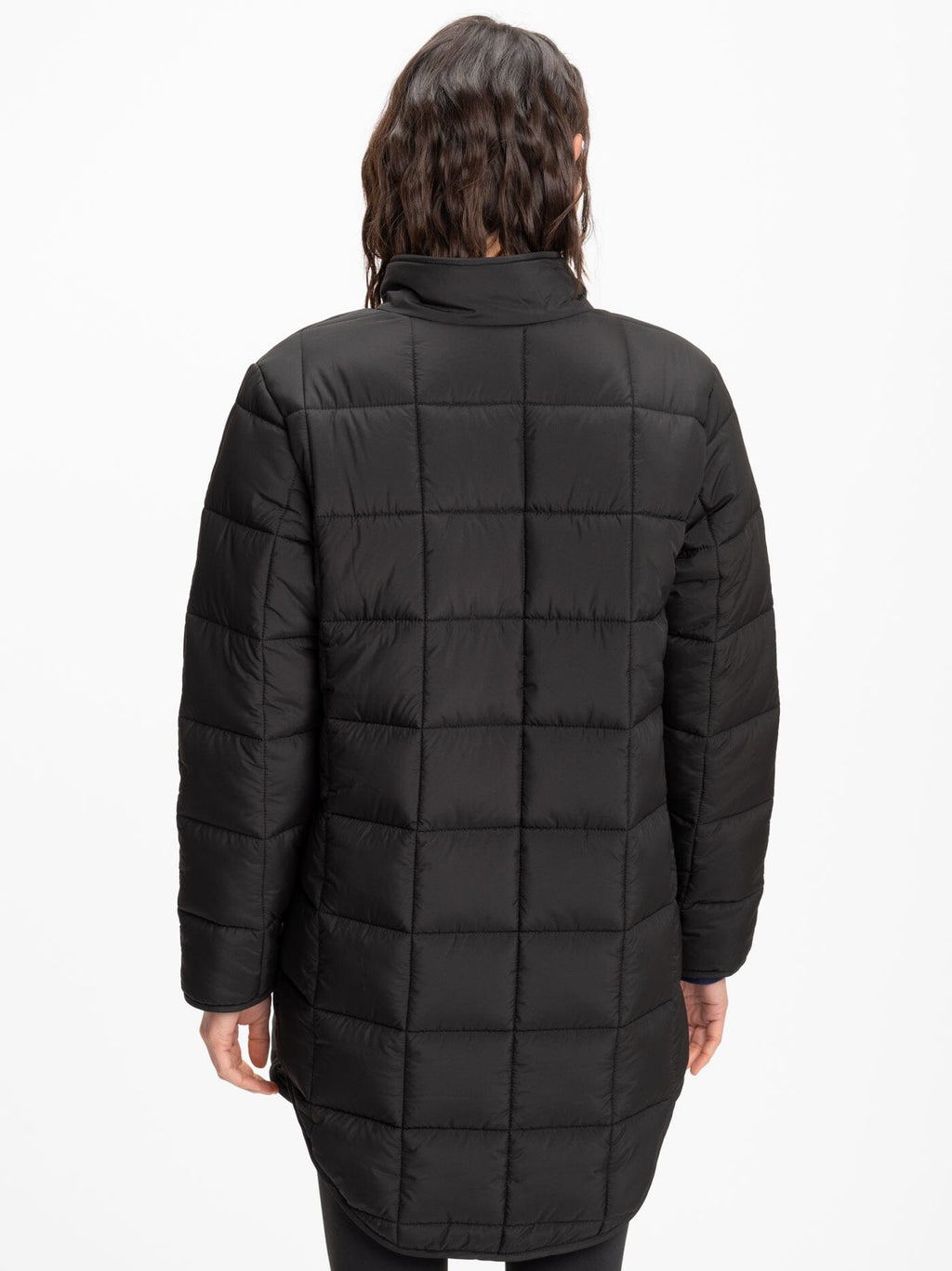Azima Packable Long Puffer Jacket - Lightweight Black Outerwear