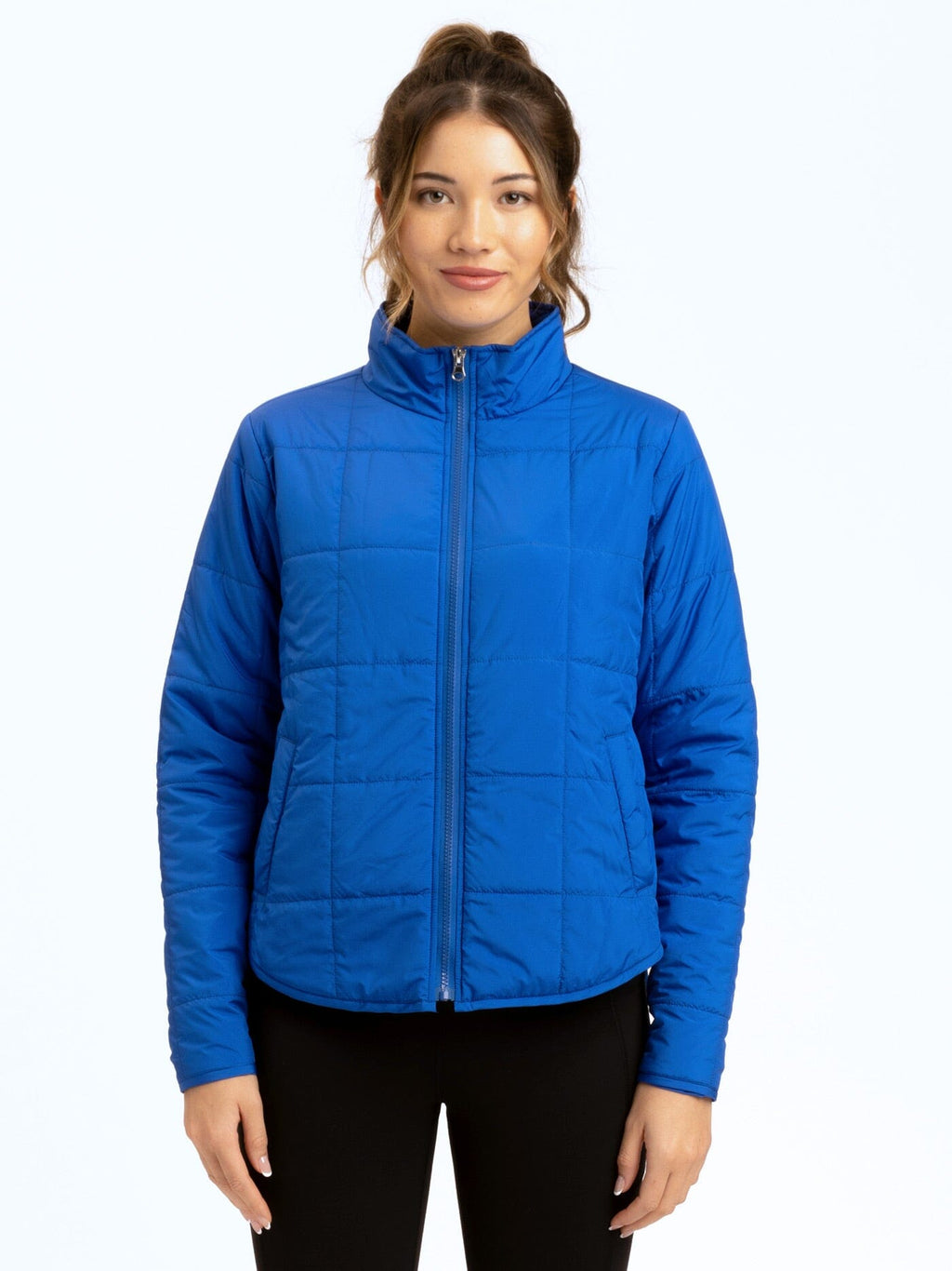 Athene Women's Packable Puffer Jacket in Royal Blue - Regular Fit