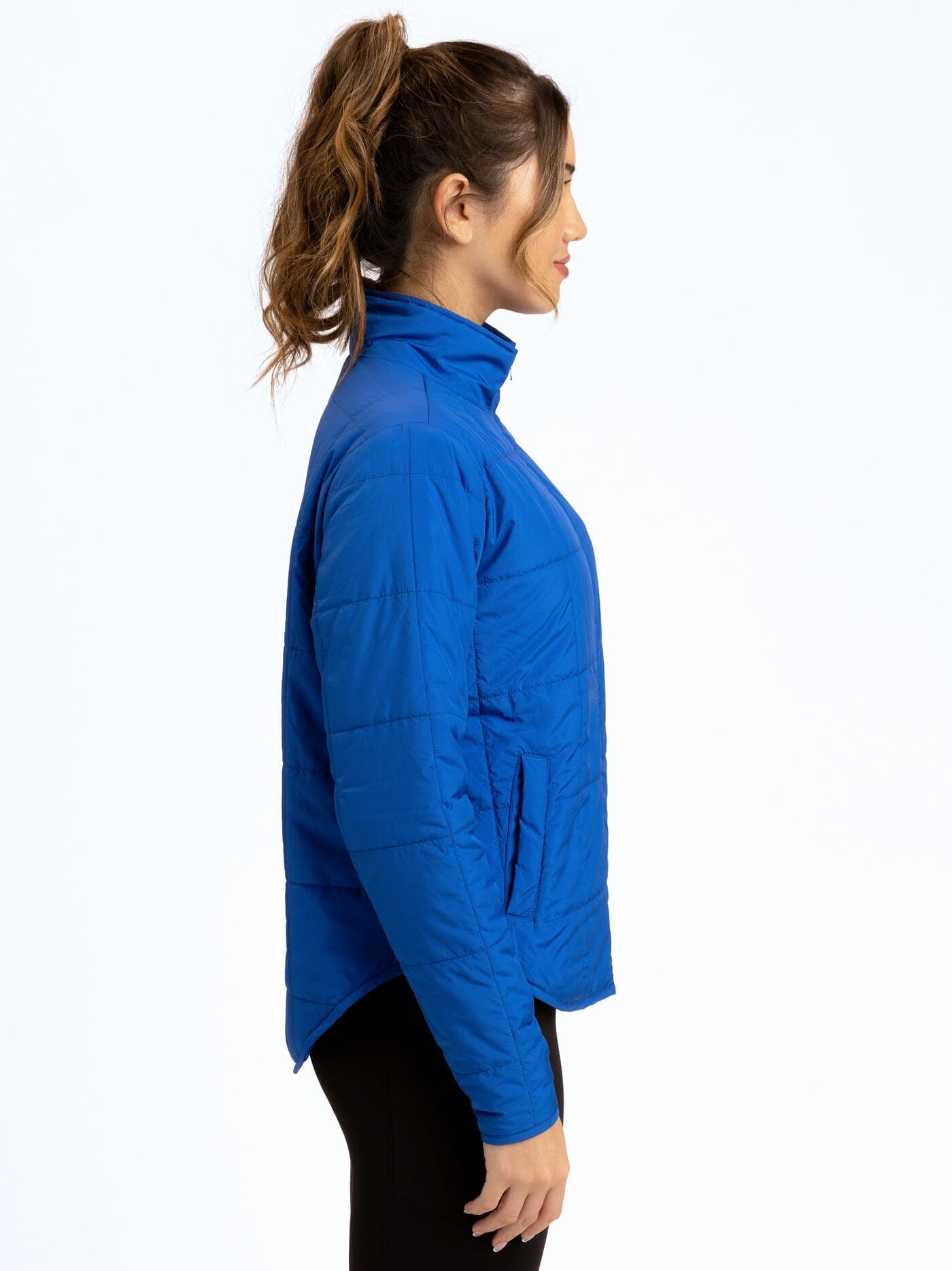Athene Women's Packable Puffer Jacket in Royal Blue - Regular Fit