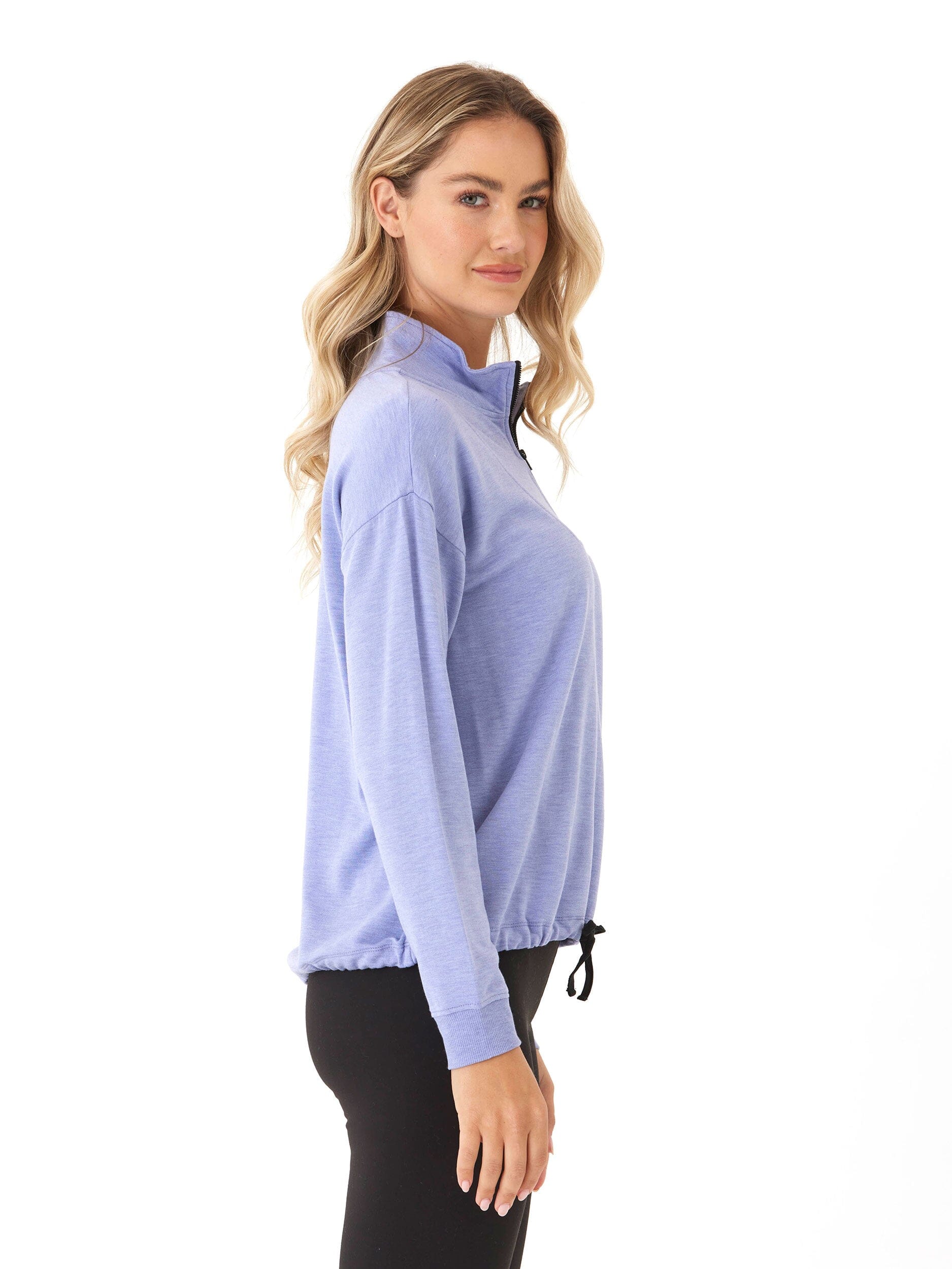 Nyla Feather Fleece Half Zip Pullover