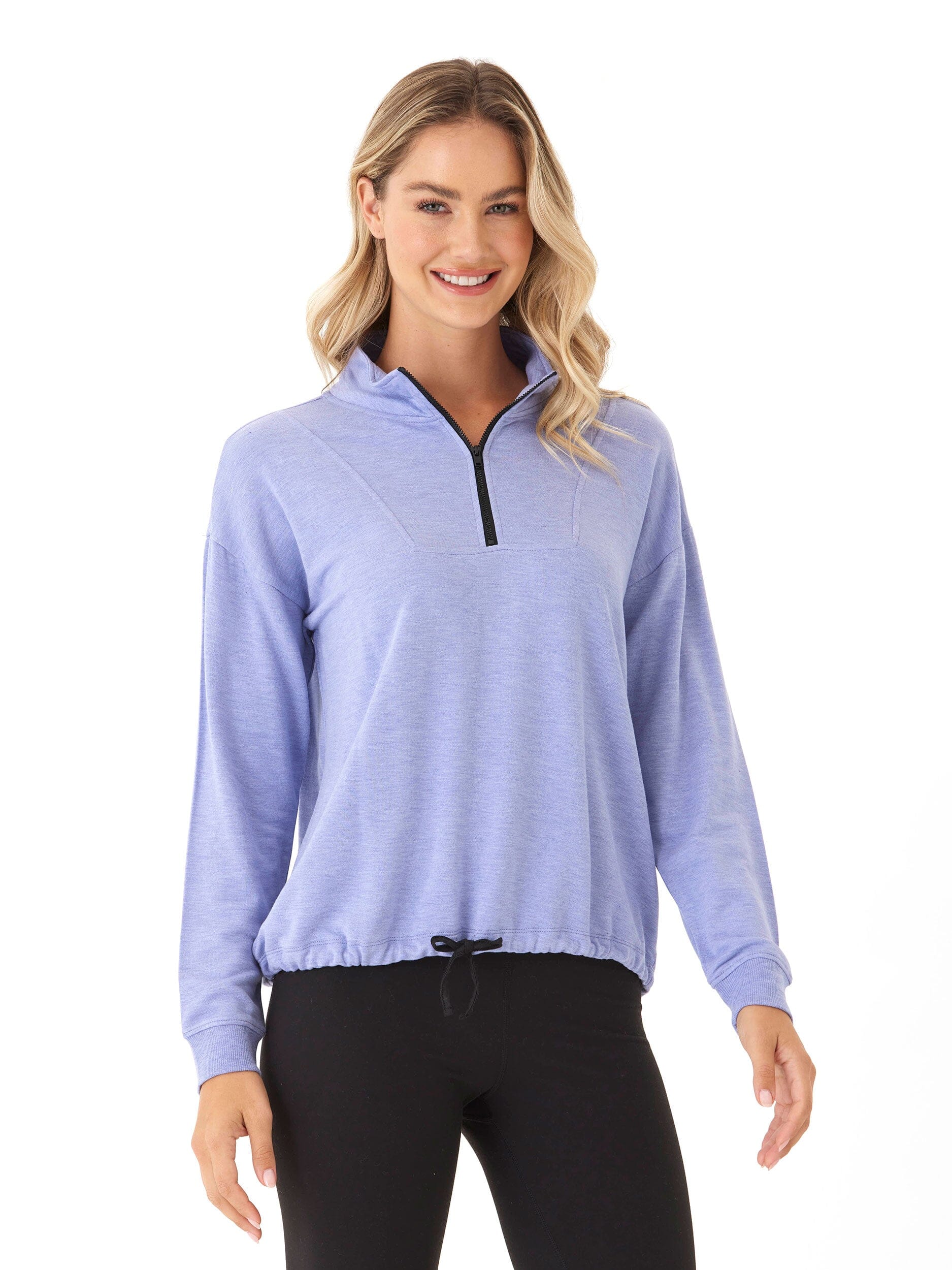 Nyla Feather Fleece Half Zip Pullover