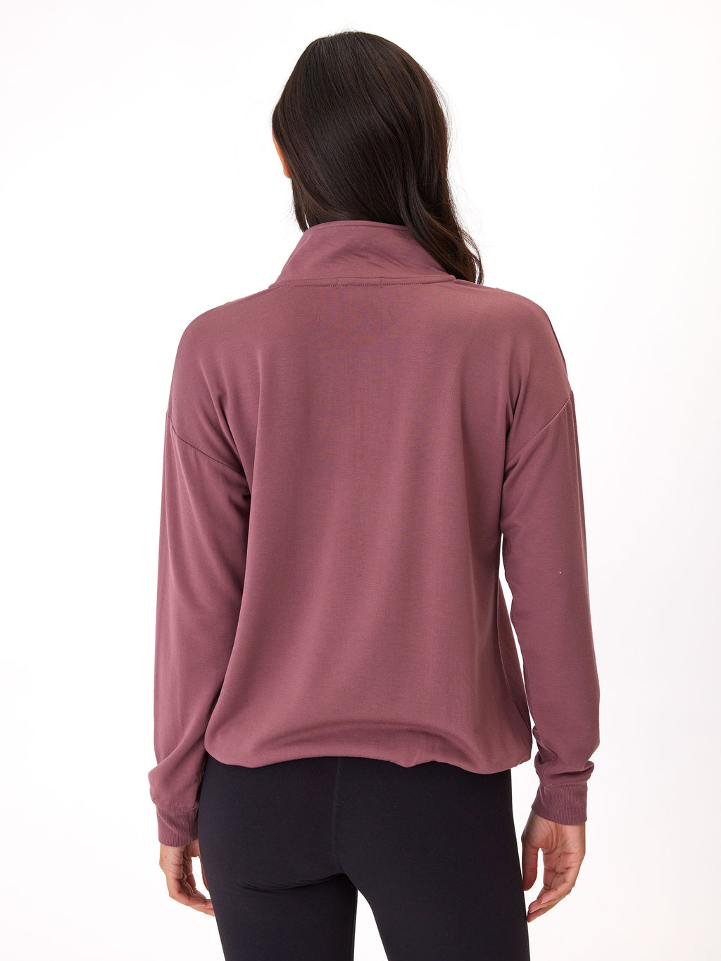 Nyla Feather Fleece Half Zip Pullover - Women's Sporty Hoodie