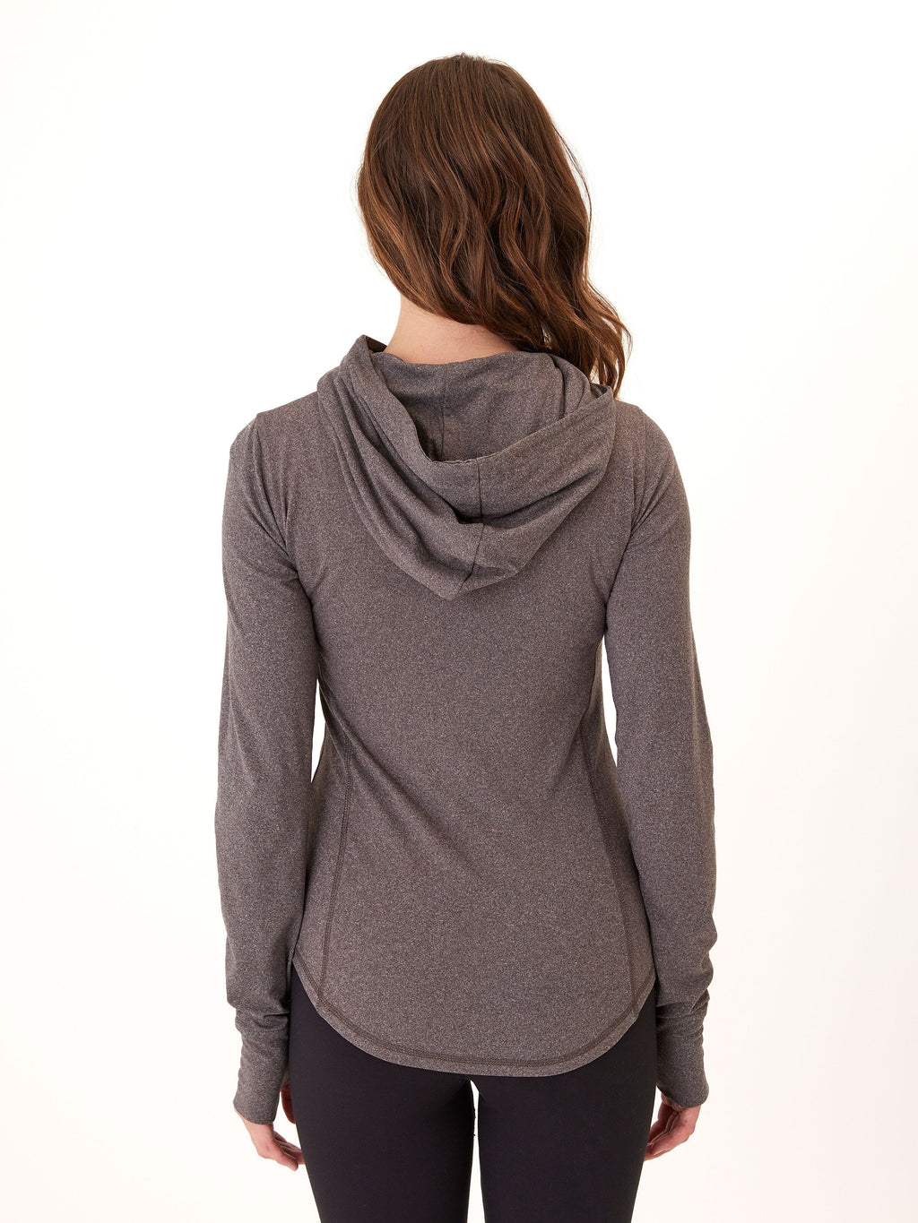 Linnaea Luxe Jersey Fitted Hoodie with Thumbholes