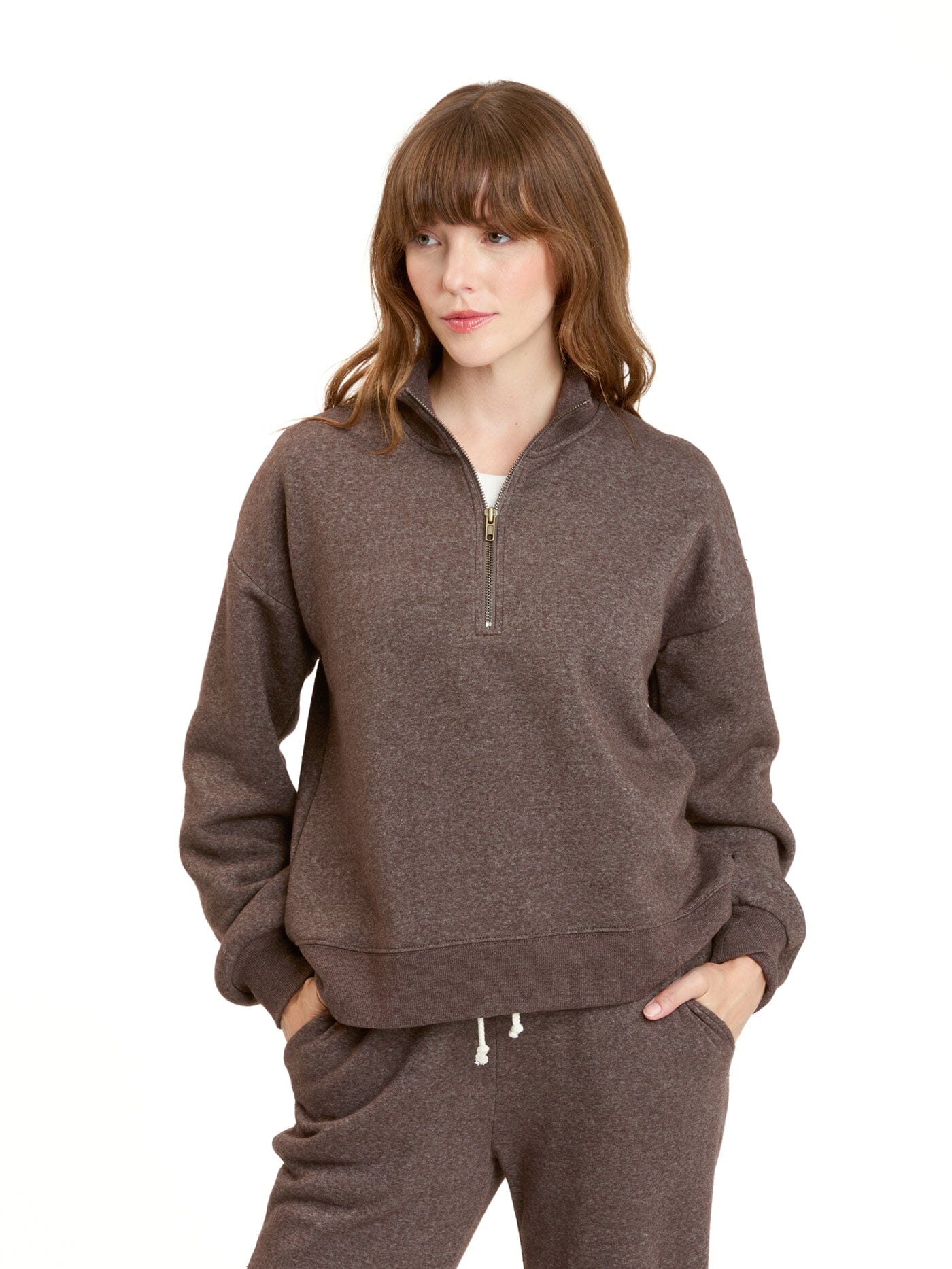 Constance Tribend Fleece Half Zip Pullover - Cozy Soft Layer