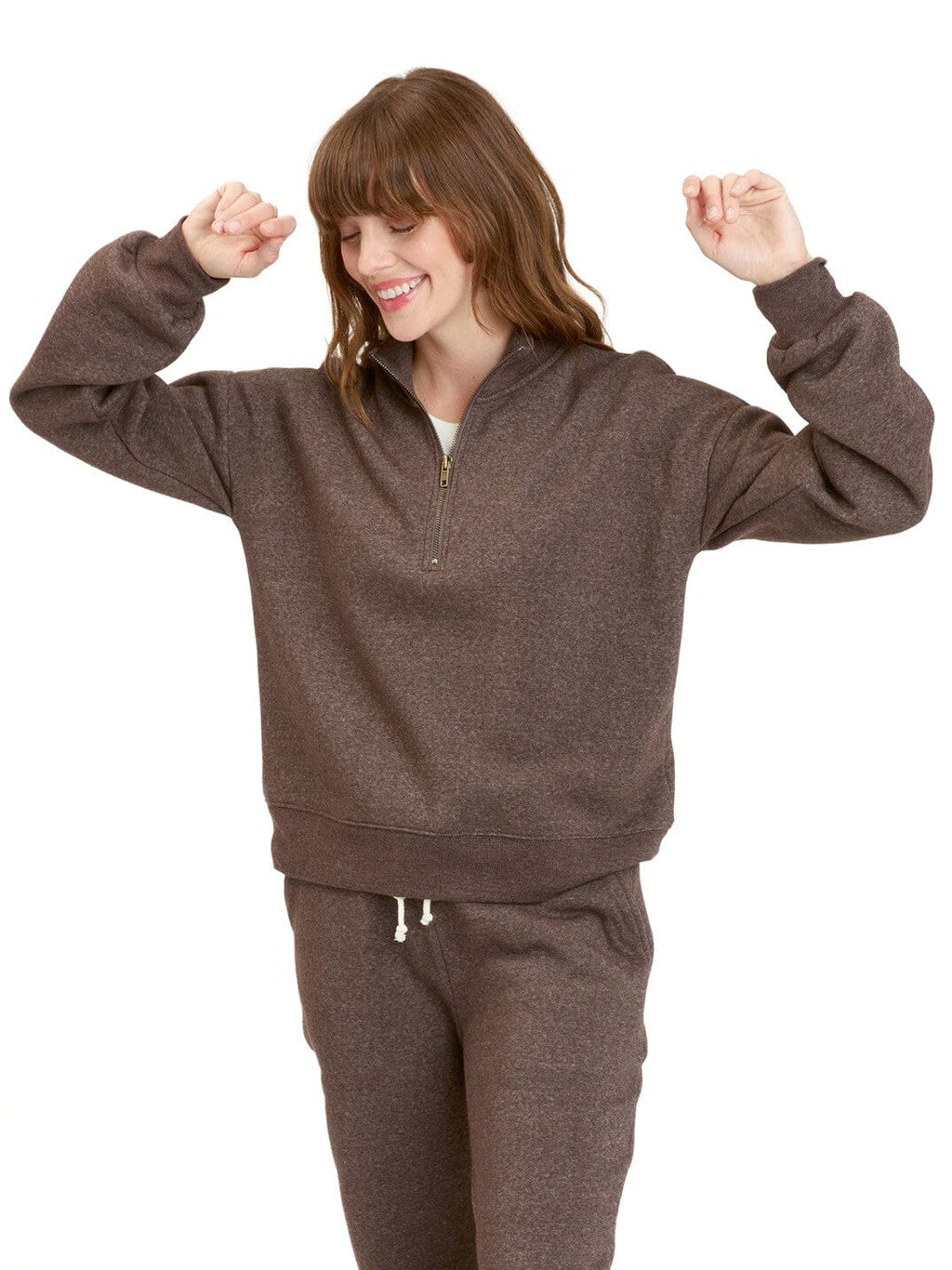 Constance Tribend Fleece Half Zip Pullover in a soft, comfortable fit