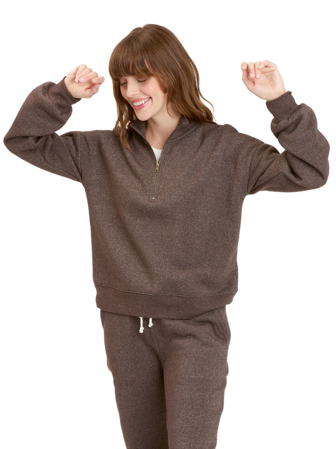 Constance Tribend Fleece Half Zip Pullover in a soft, comfortable fit