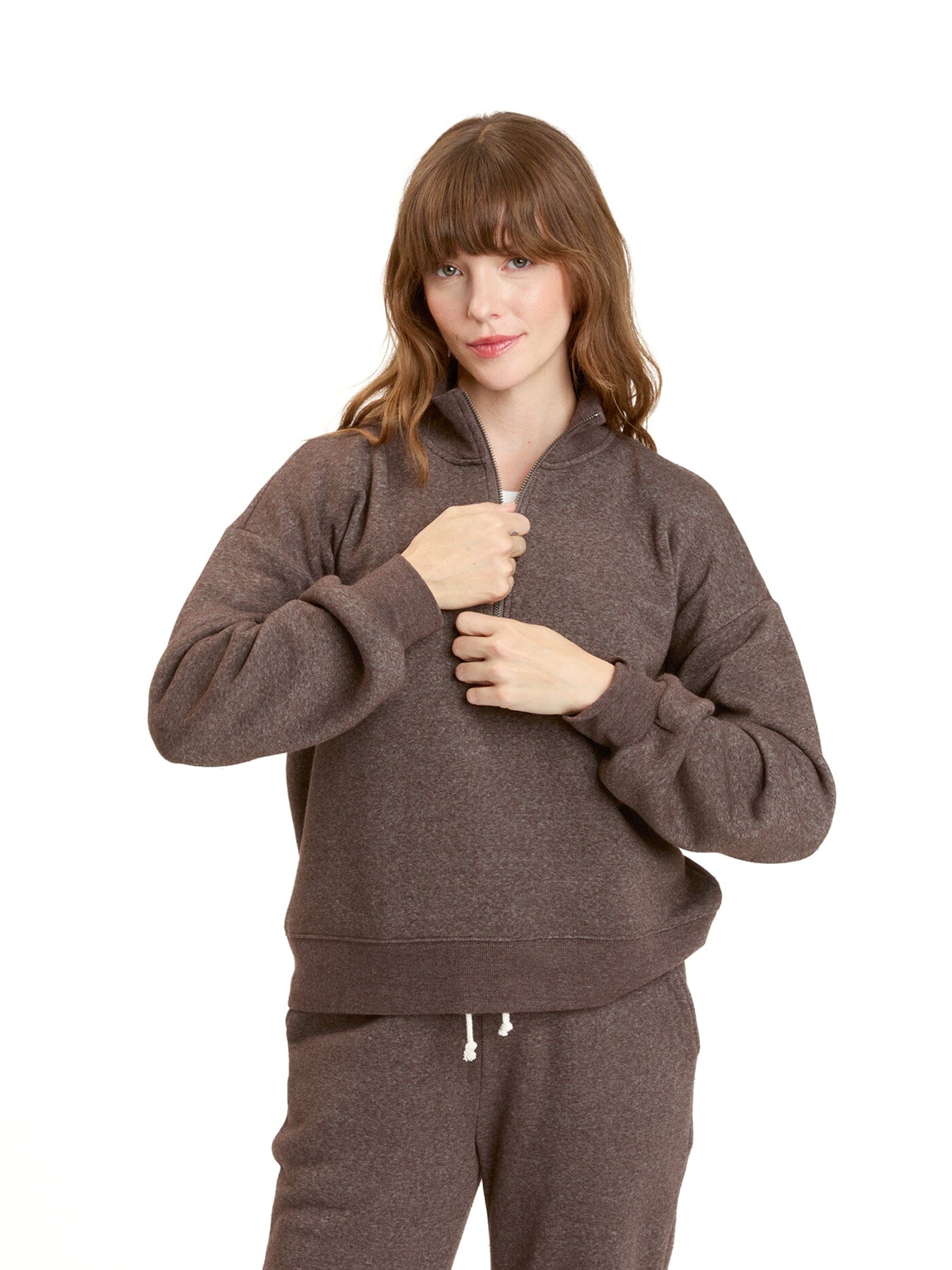 Constance Tribend Fleece Half Zip Pullover - Cozy Soft Layer