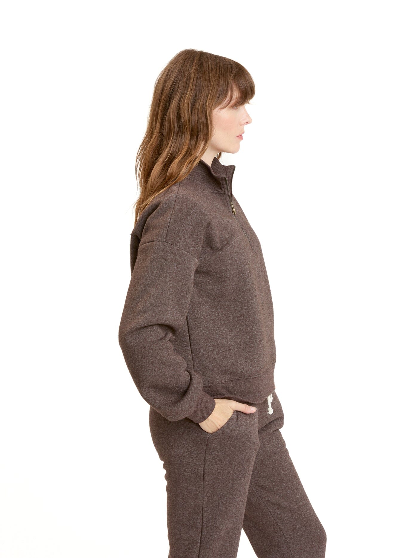 Constance Tribend Fleece Half Zip Pullover - Cozy Soft Layer