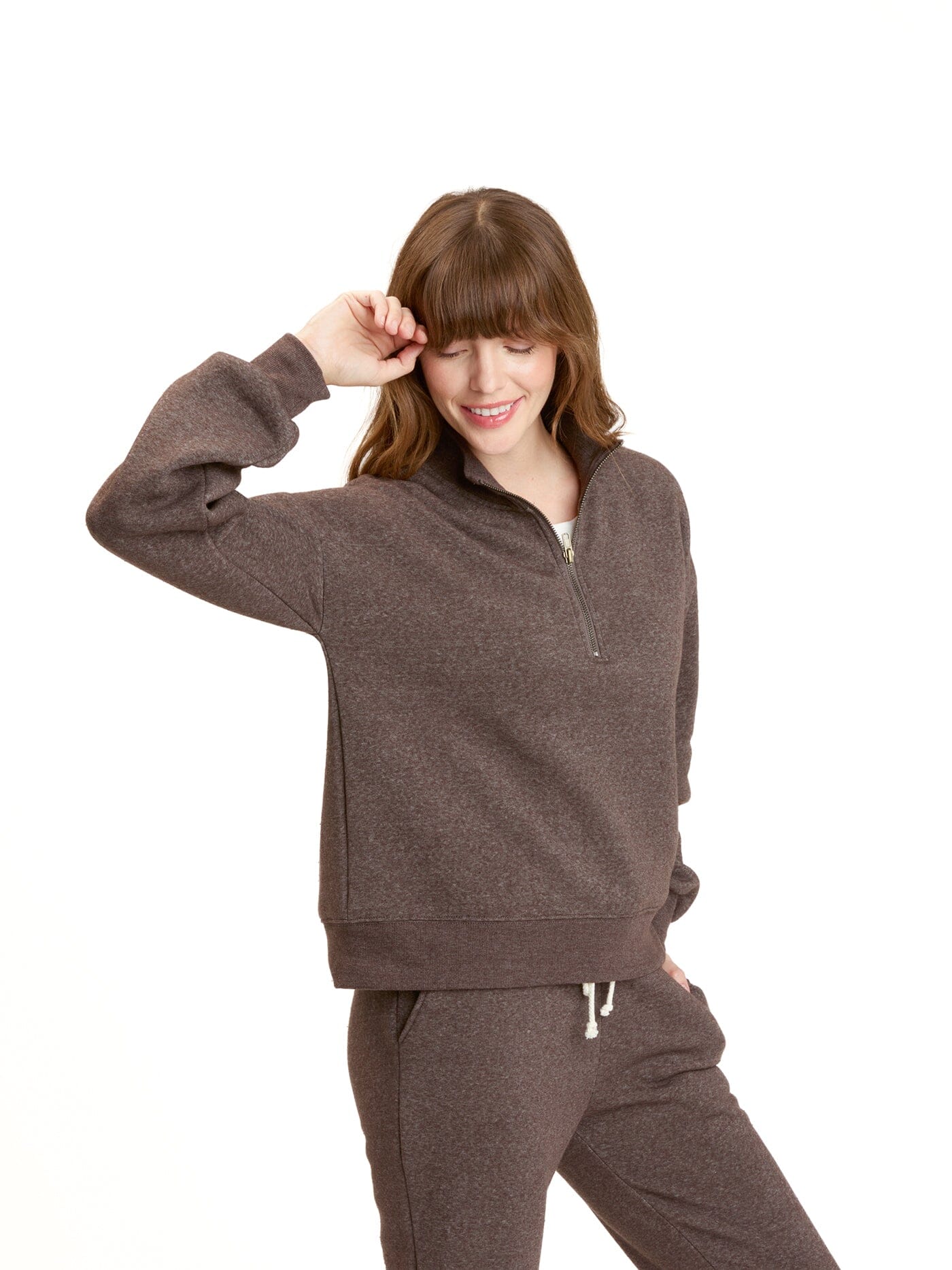 Constance Tribend Fleece Half Zip Pullover - Cozy Soft Layer