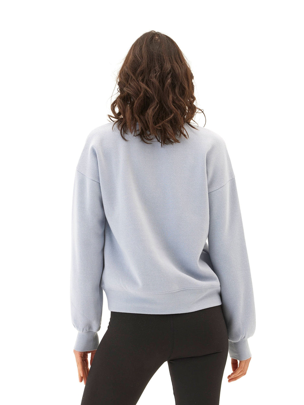 Constance Women’s Light Blue Triblend Fleece Half Zip Pullover