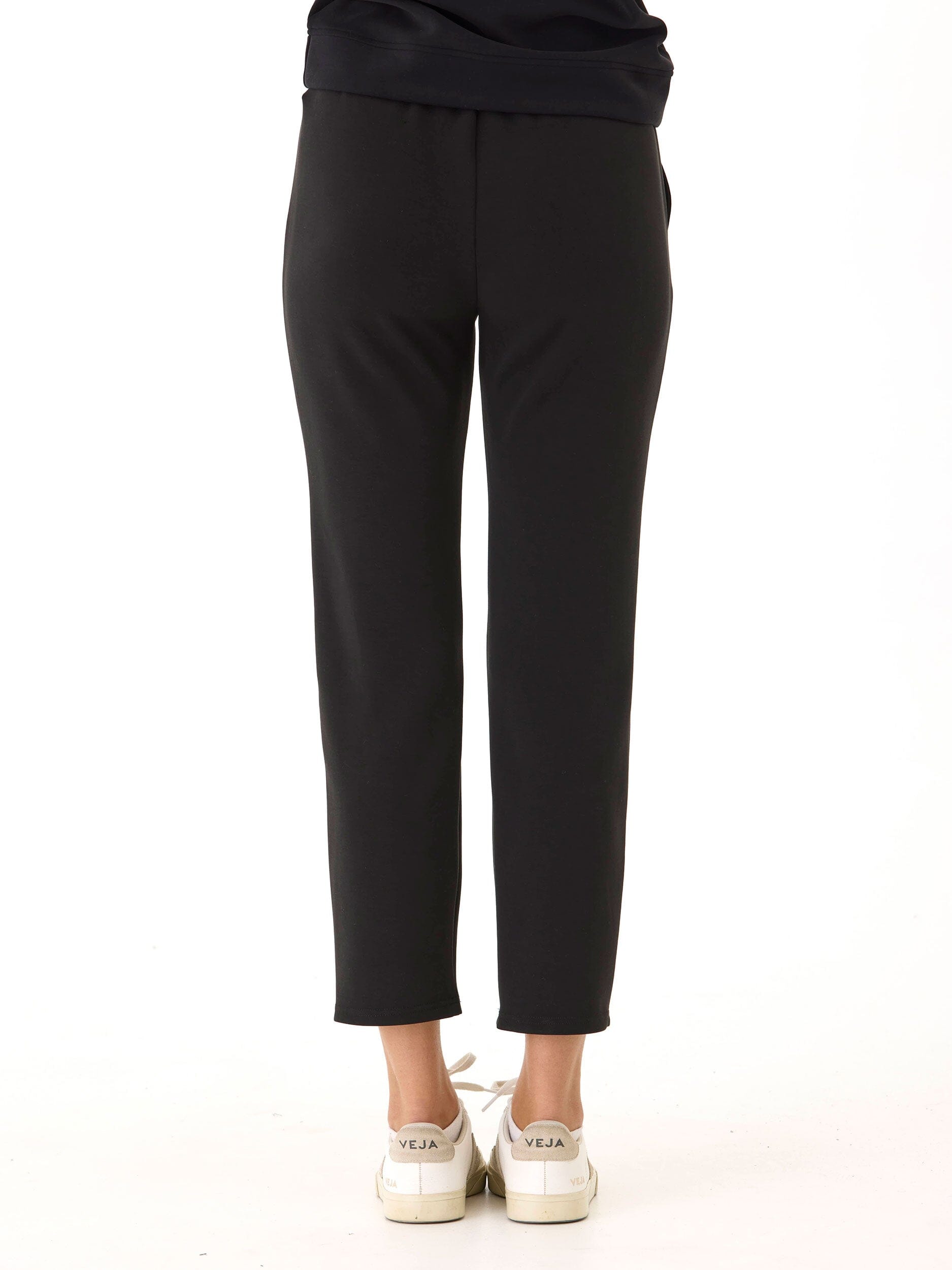 Dannie Sueded Modal Knit Straight Leg Lounge Pants with Pockets
