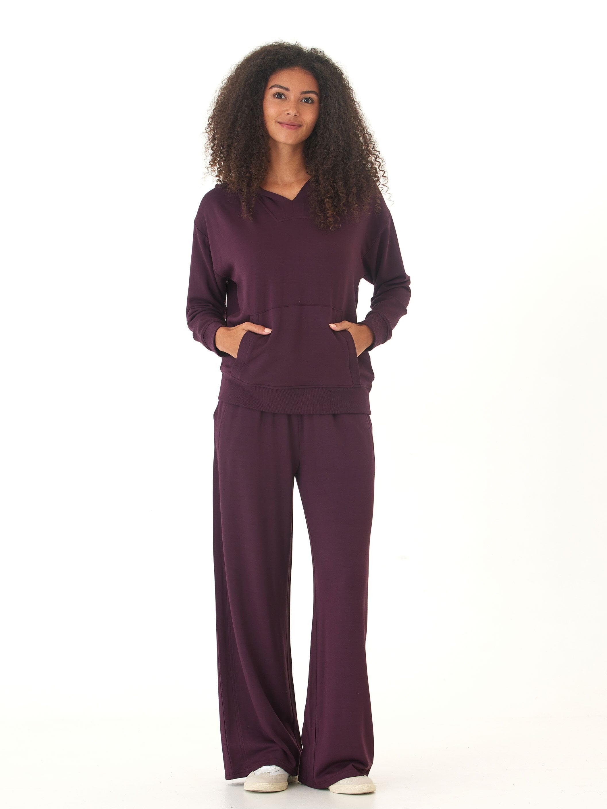 Raya Feather Fleece Pullover Hoodie for Women