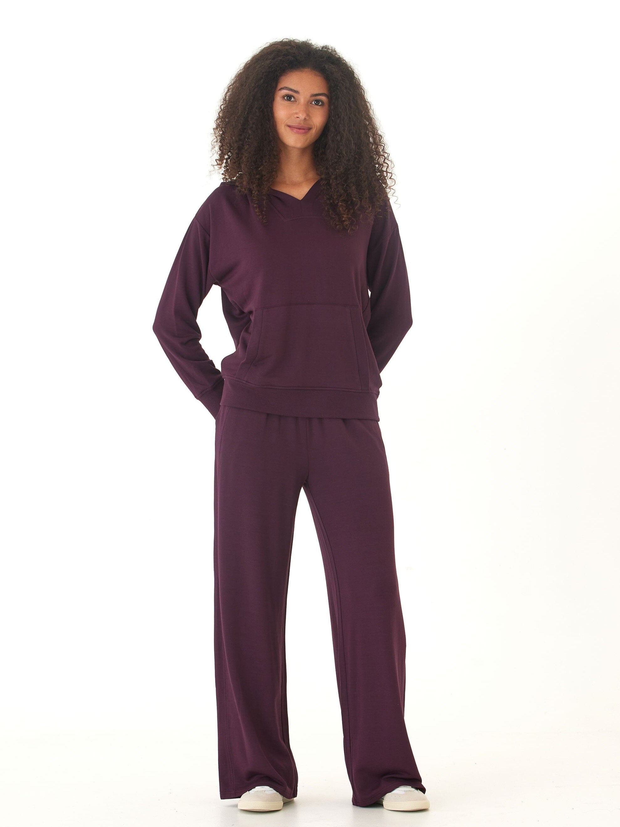 Raya Feather Fleece Pullover Hoodie for Women