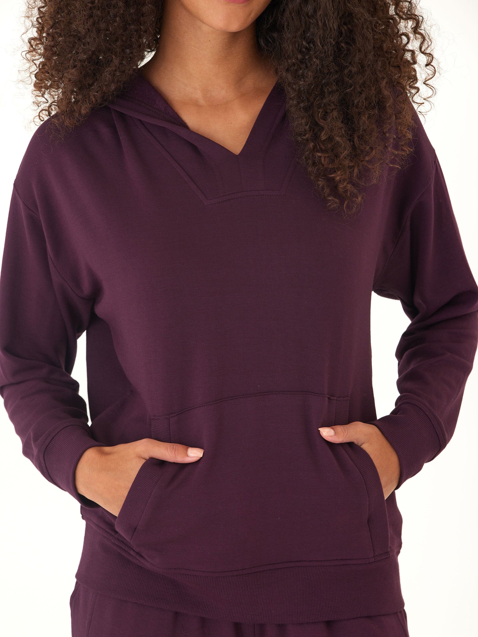 Raya Feather Fleece Pullover Hoodie for Women