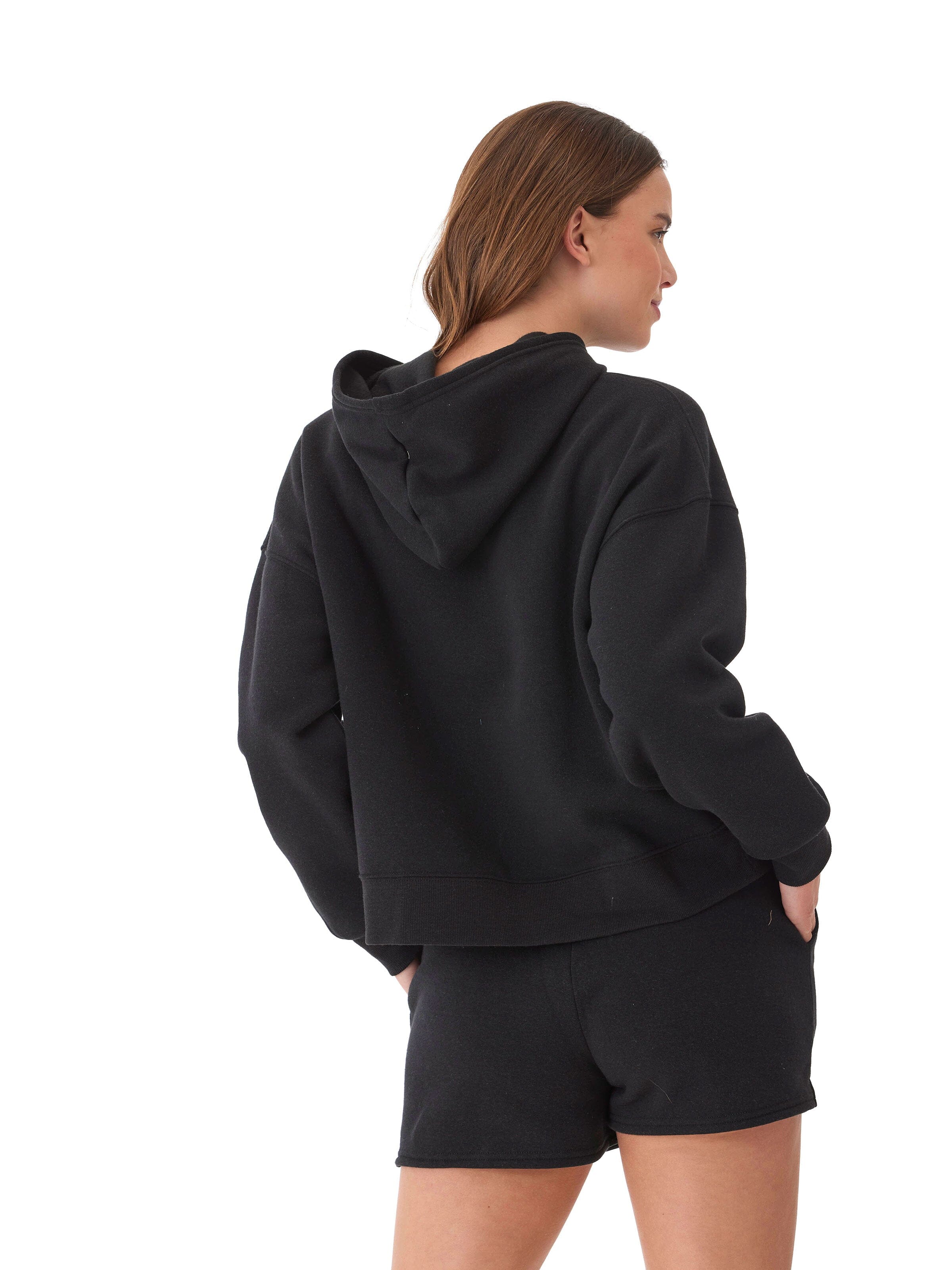 Women's Black Triblend Fleece Pullover Hoodie